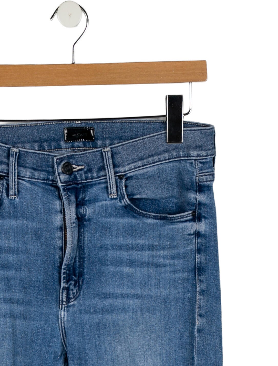 Mother Mid-Rise Straight Leg Jeans