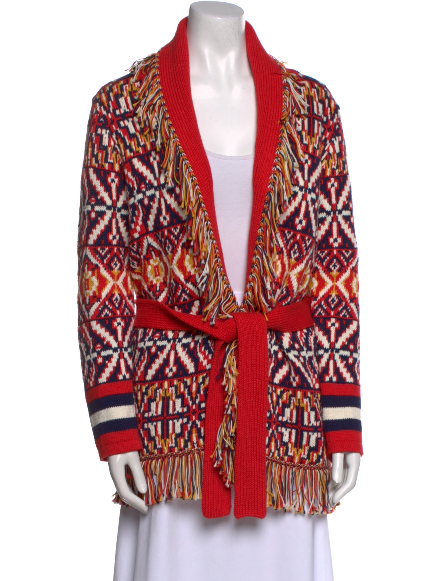 Mother Printed V-Neck Sweater