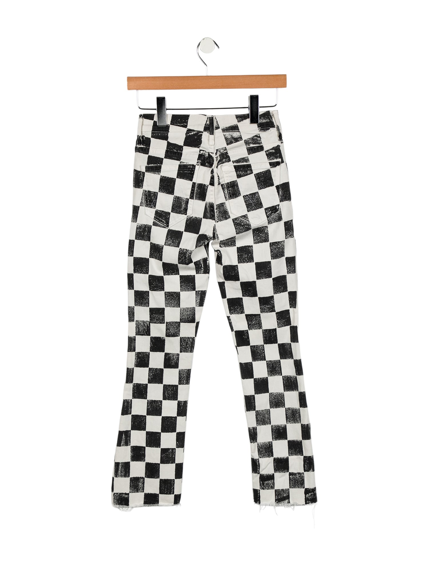 Mother Mid-Rise Straight Leg Jeans