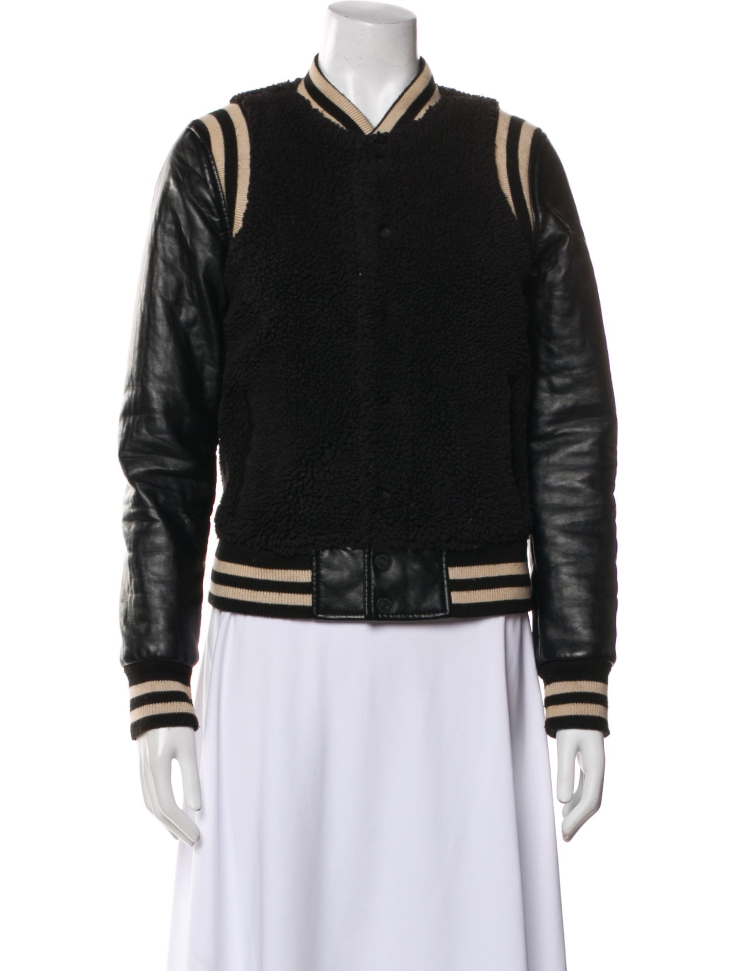 Mother Striped Bomber Jacket