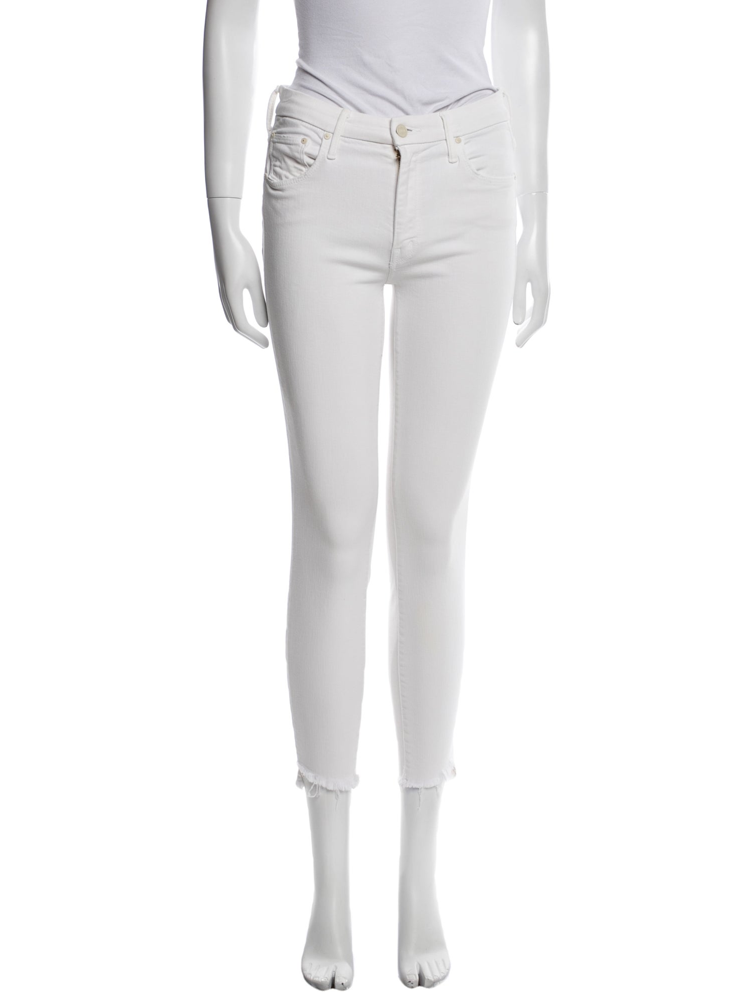 Mother The Looker Ankle Step Fray Wide Leg Pants