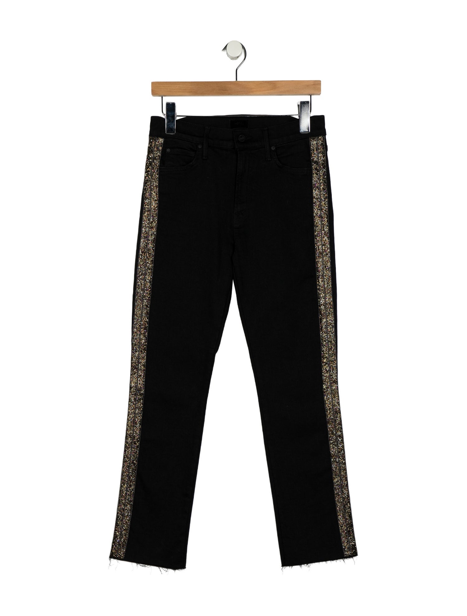 Mother Mid-Rise Straight Leg Jeans