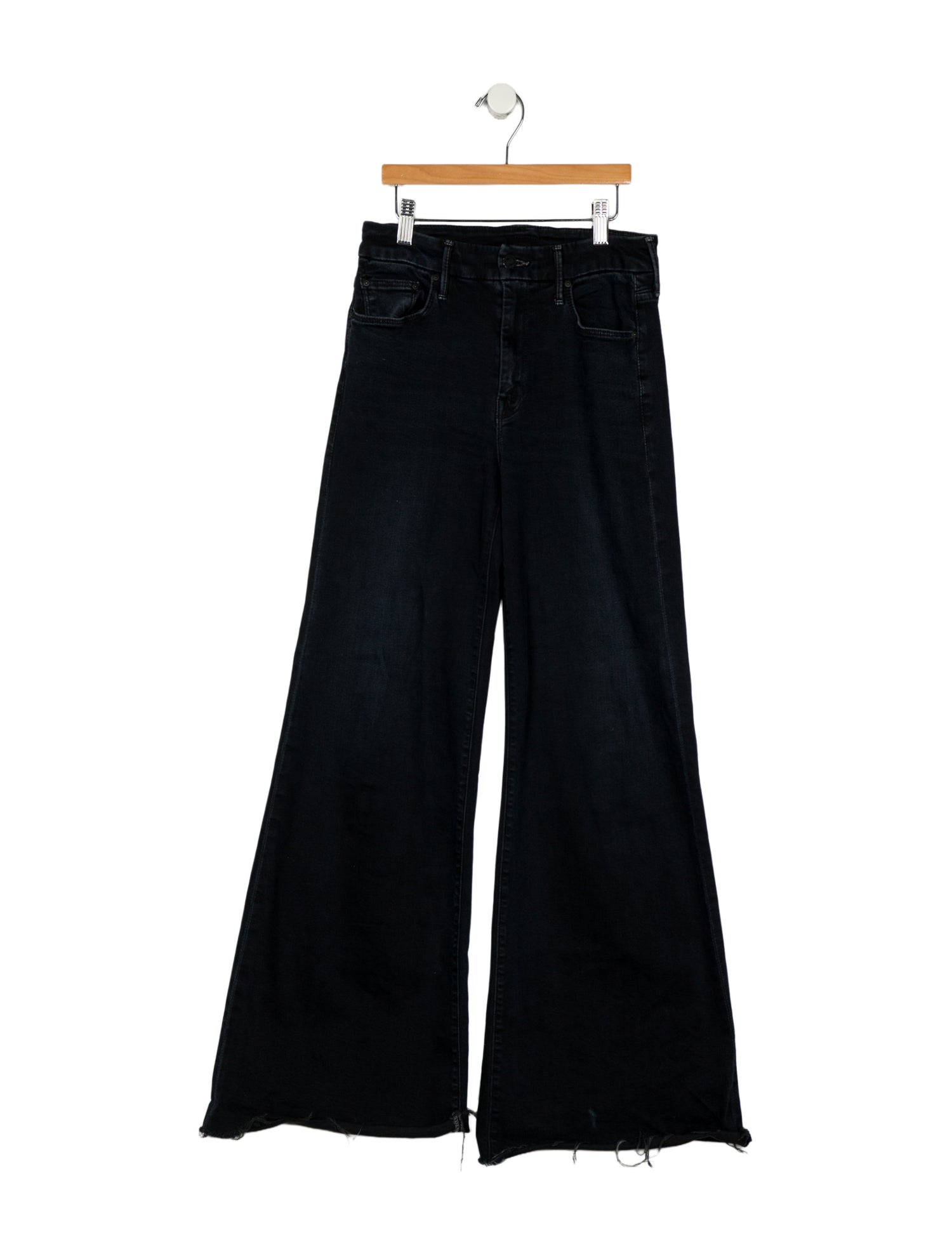 Mother Mid-Rise Wide Leg Jeans