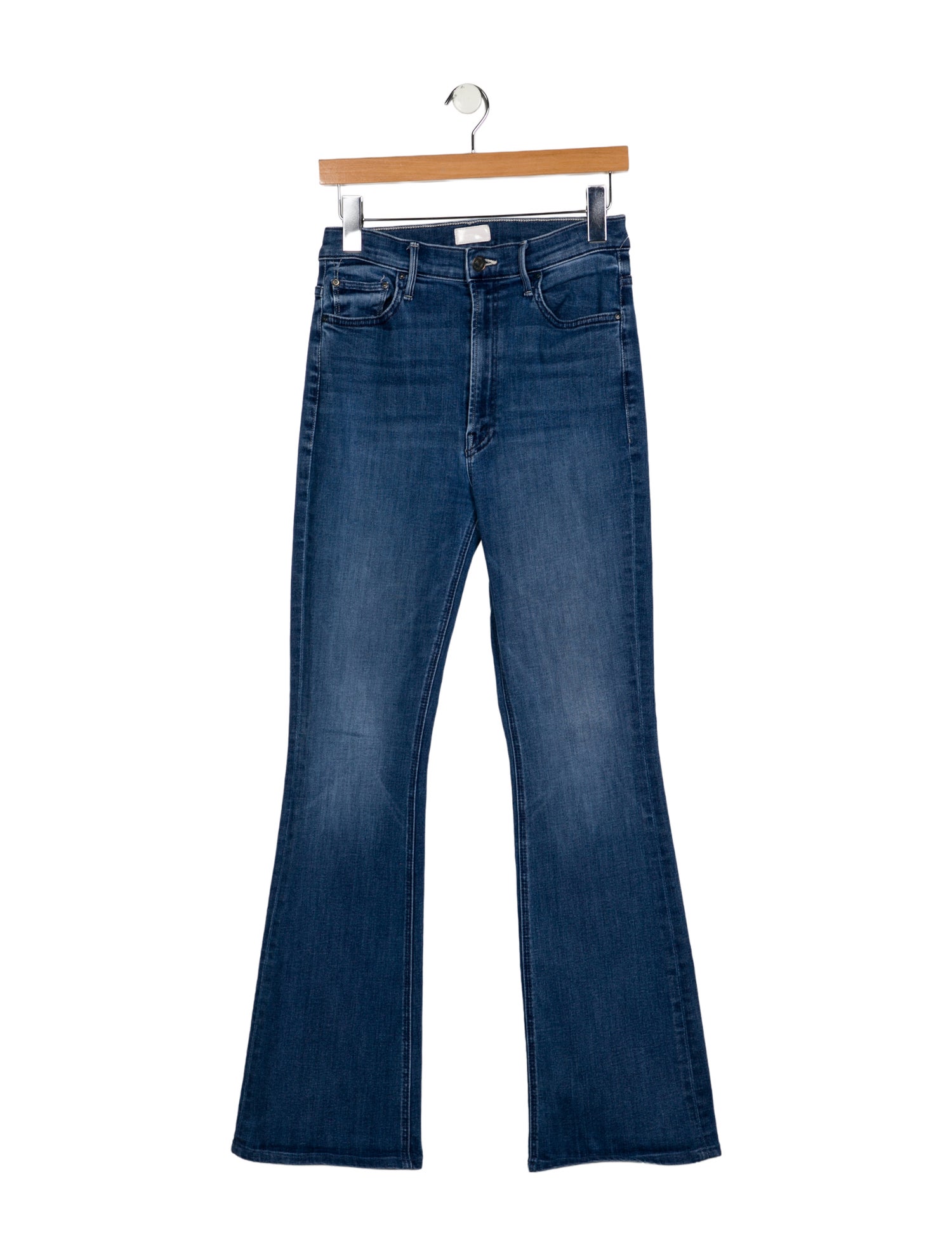 Mother Mid-Rise Wide Leg Jeans