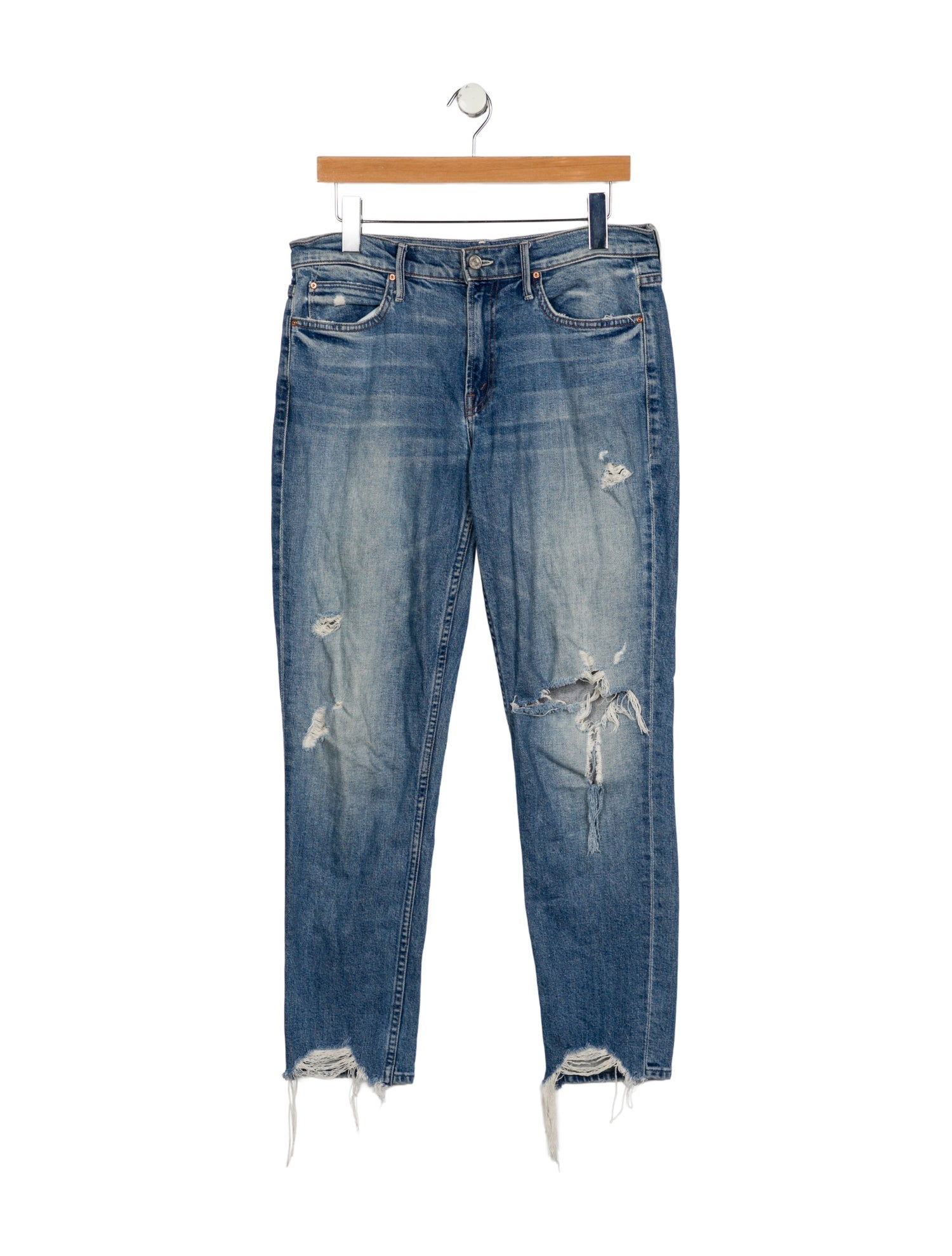 Mother Mid-Rise Skinny Leg Jeans