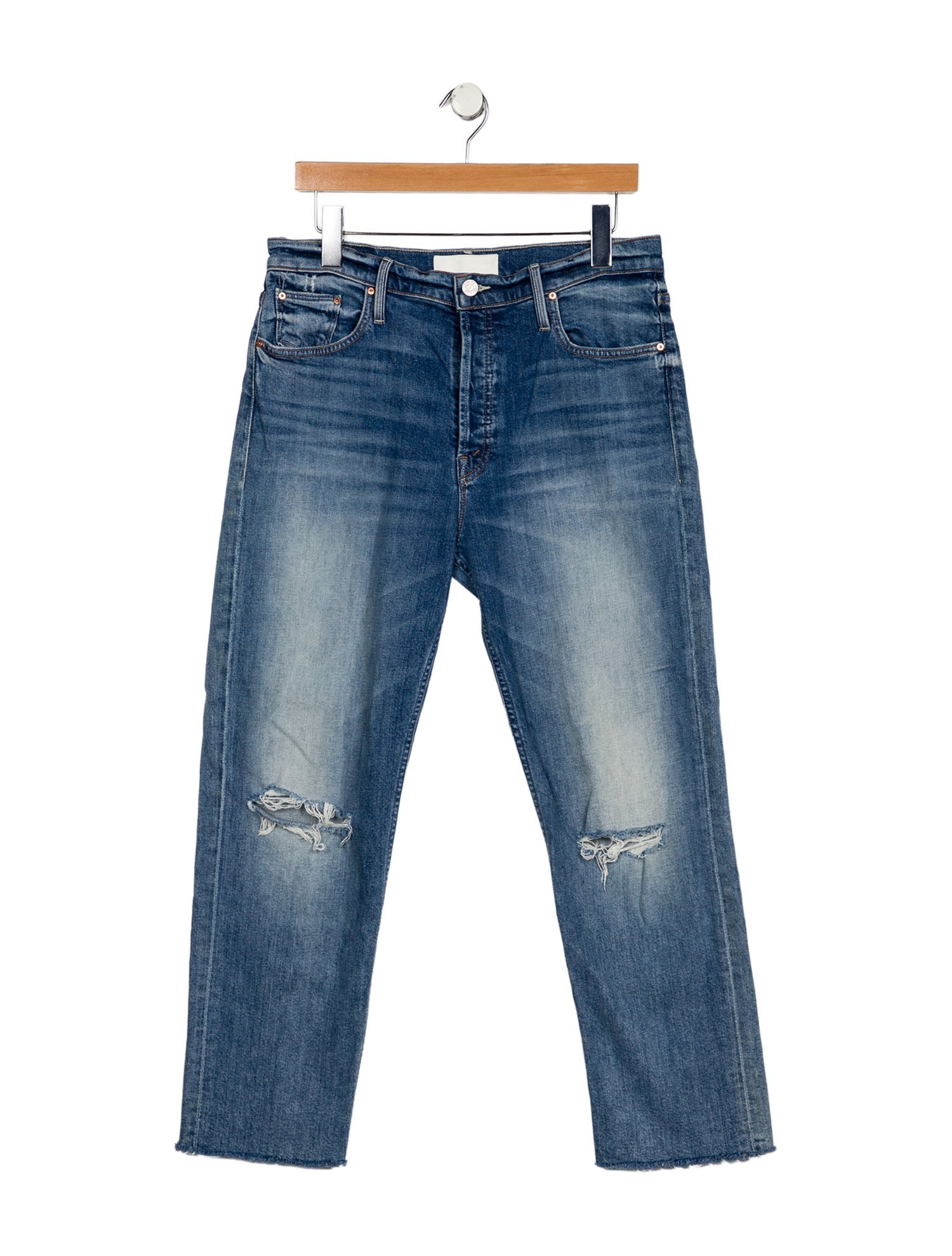 Mother High-Rise Straight Leg Jeans