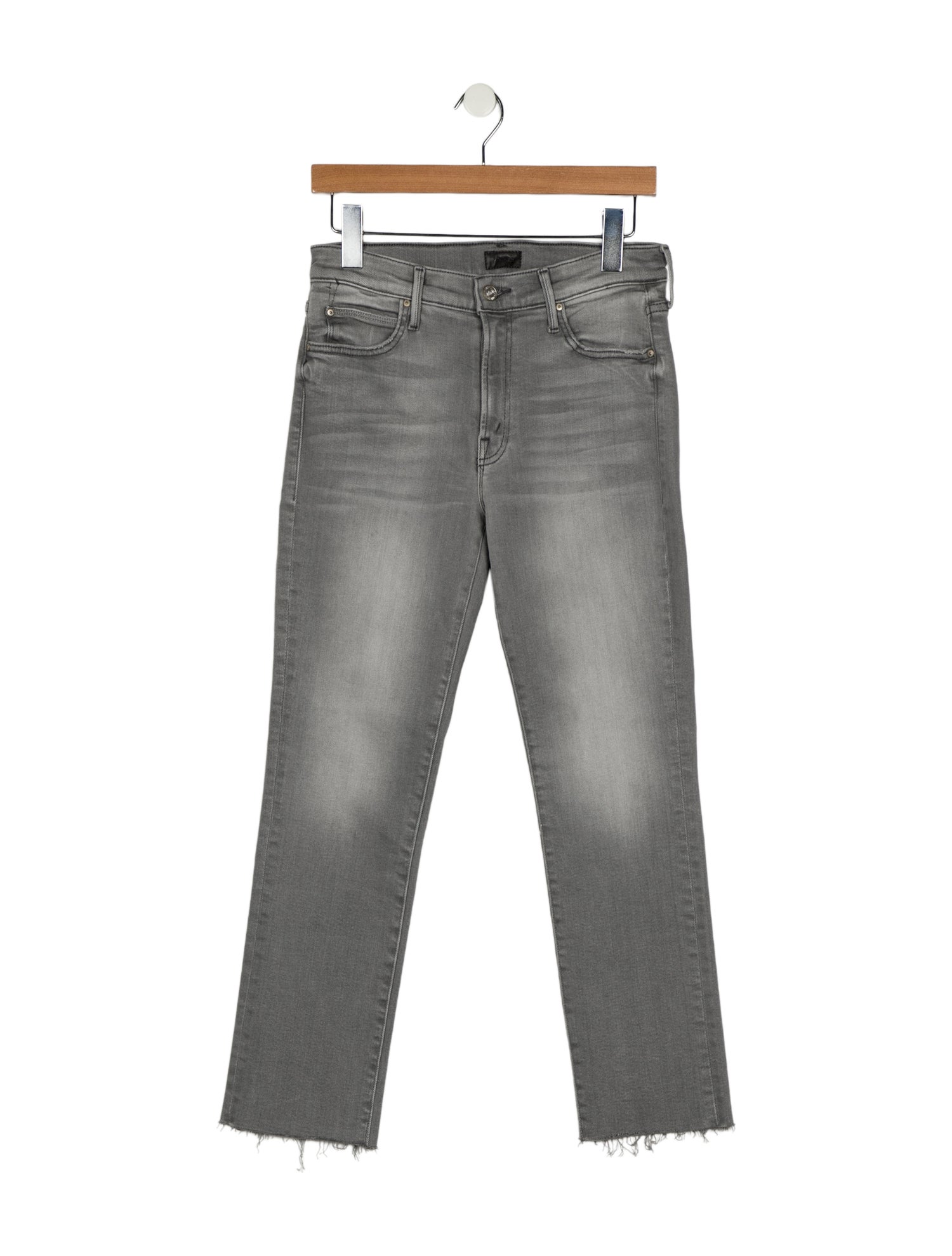 Mother Mid-Rise Straight Leg Jeans