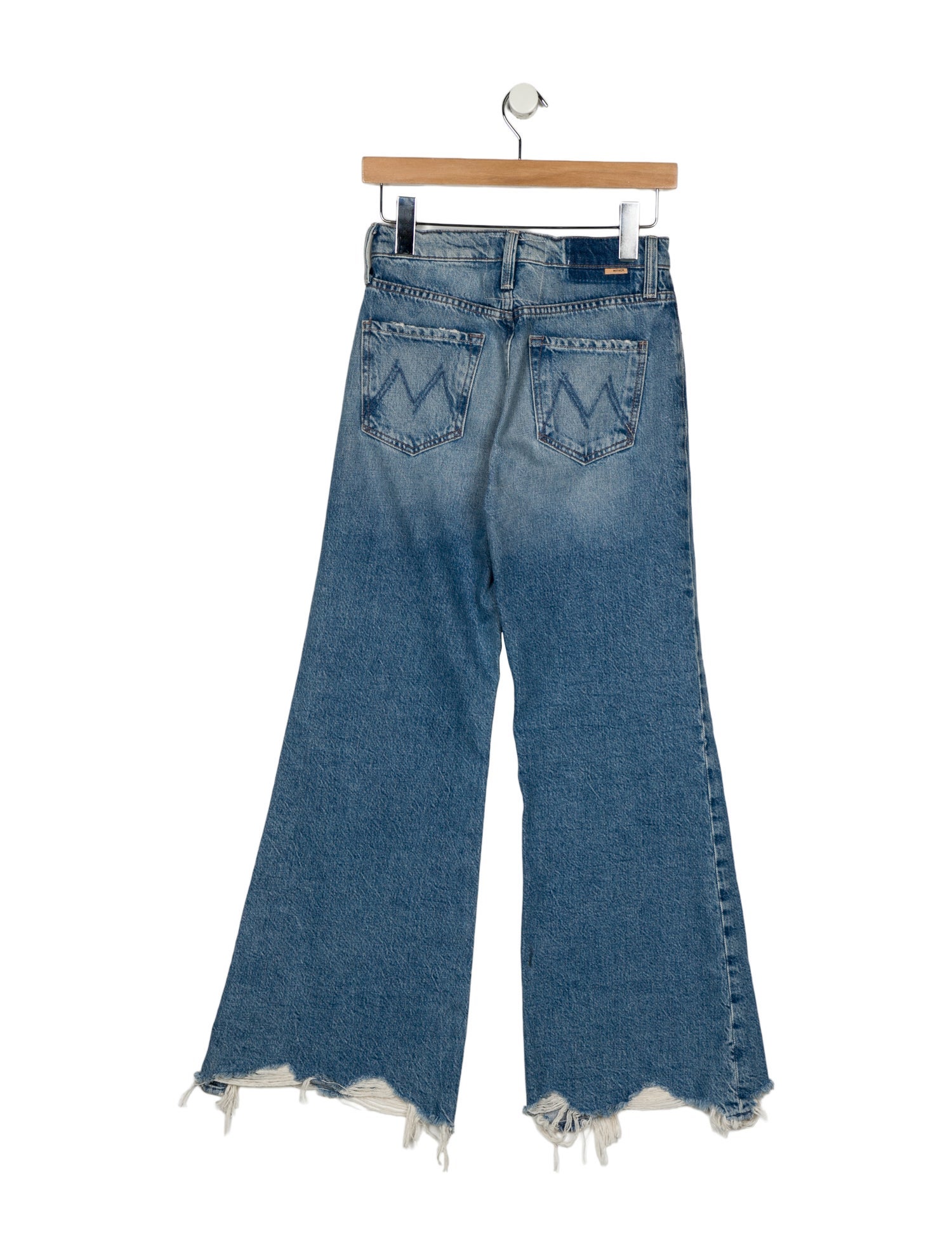 Mother Mid-Rise Wide Leg Jeans