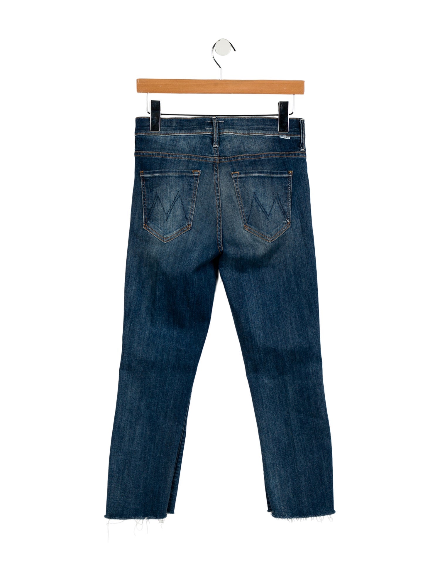 Mother Mid-Rise Straight Leg Jeans