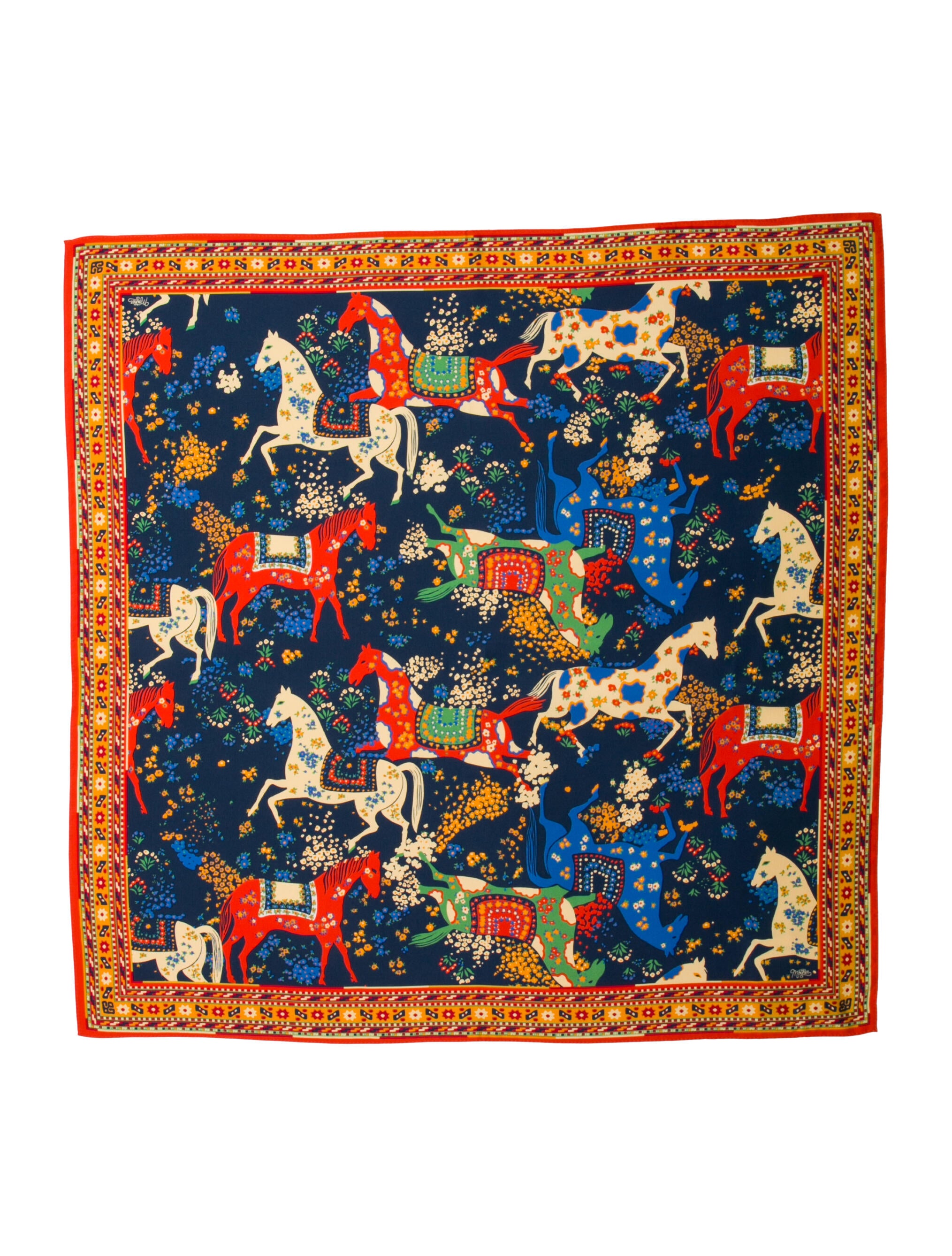 Mother Silk Printed Scarf w/ Tags