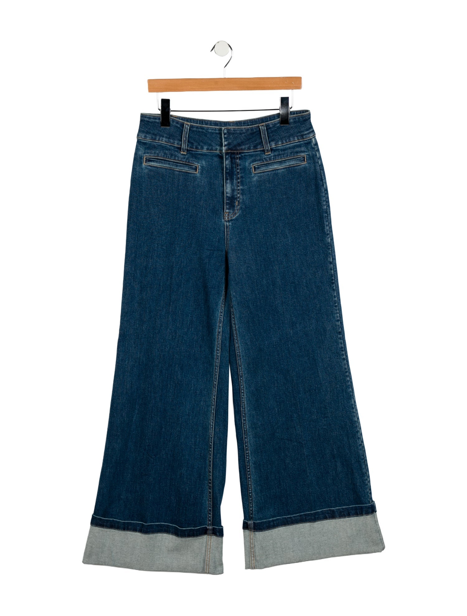 Mother High-Rise Wide Leg Jeans w/ Tags