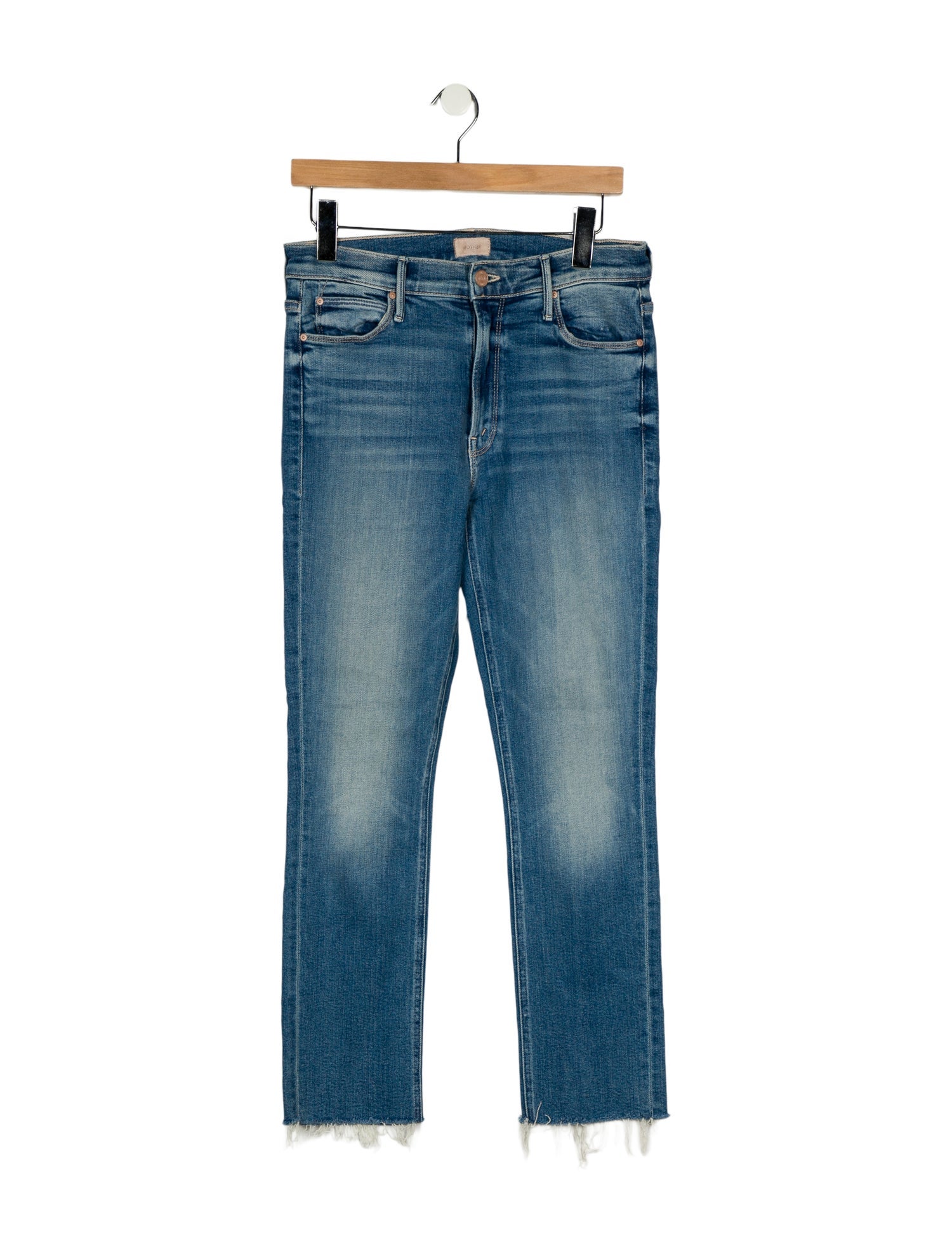 Mother Mid-Rise Straight Leg Jeans