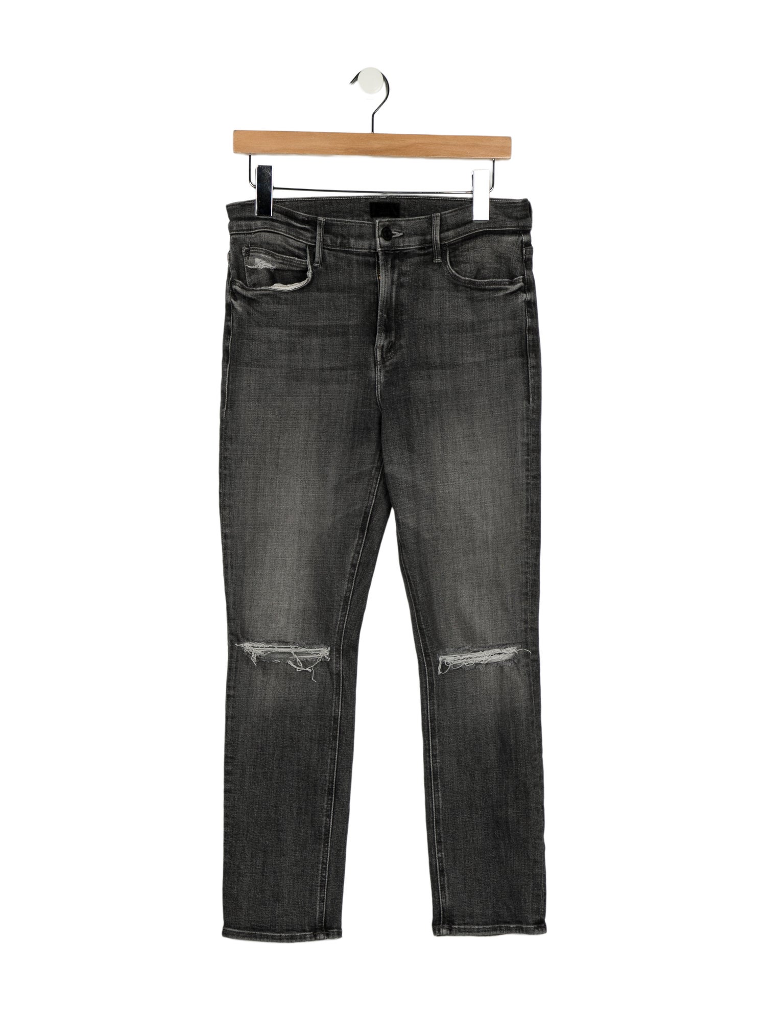 Mother Mid-Rise Straight Leg Jeans