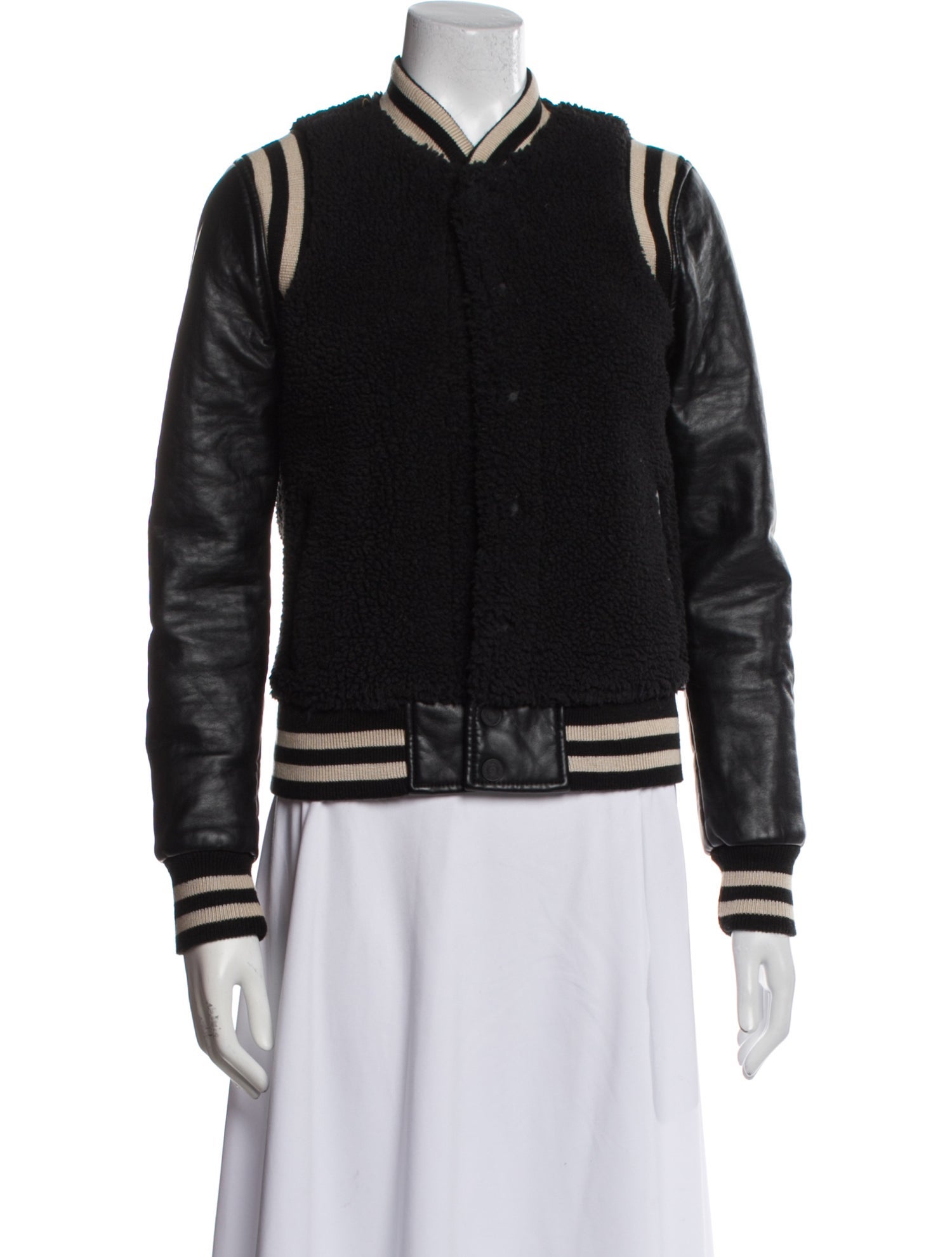 Mother Striped Bomber Jacket