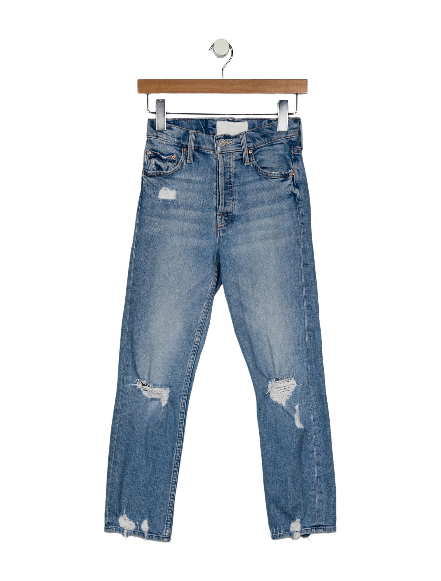 Mother Mid-Rise Skinny Leg Jeans