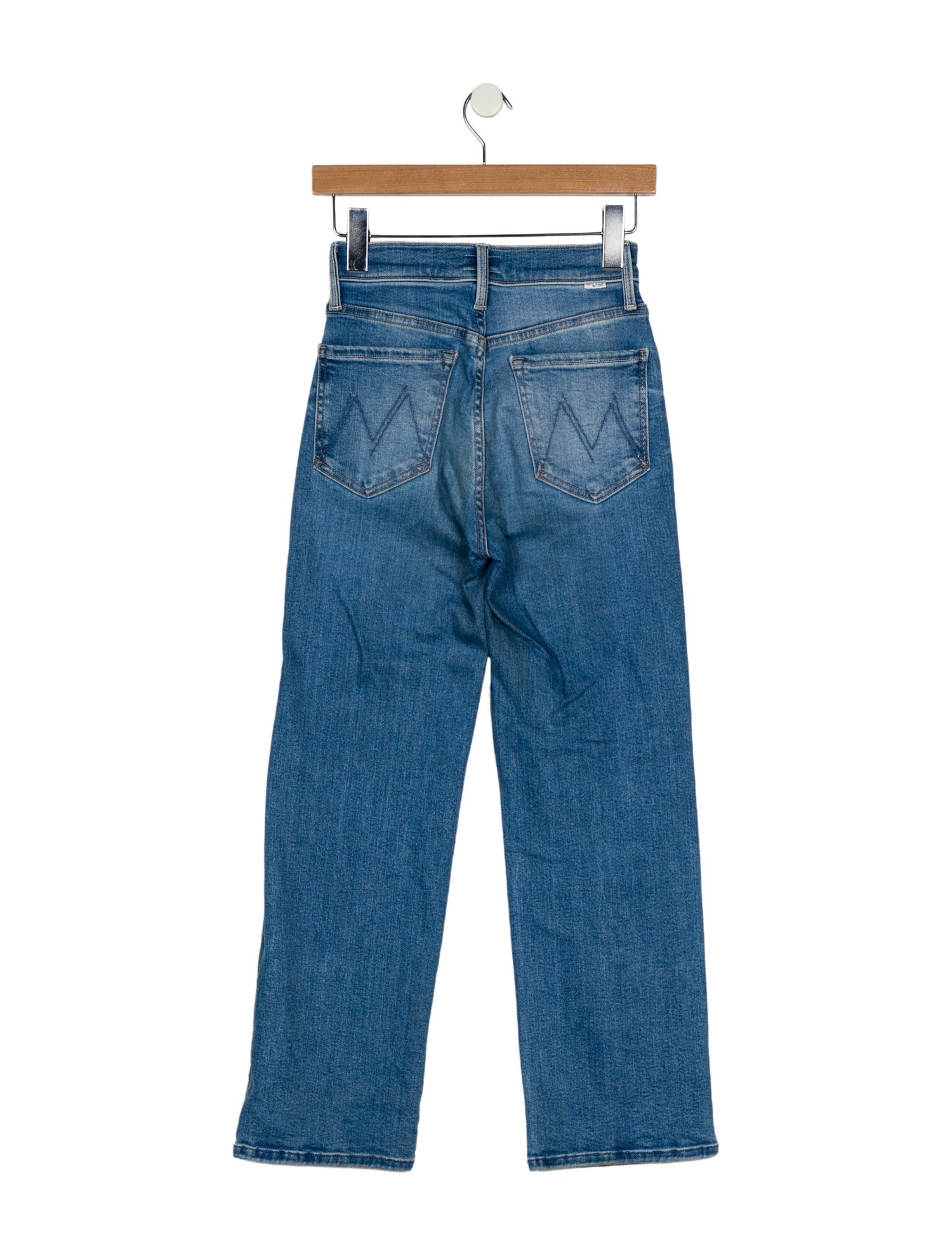 Mother Mid-Rise Straight Leg Jeans