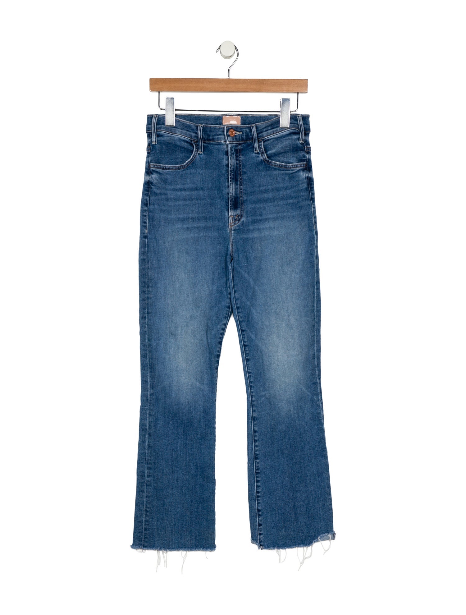 Mother Mid-Rise Straight Leg Jeans