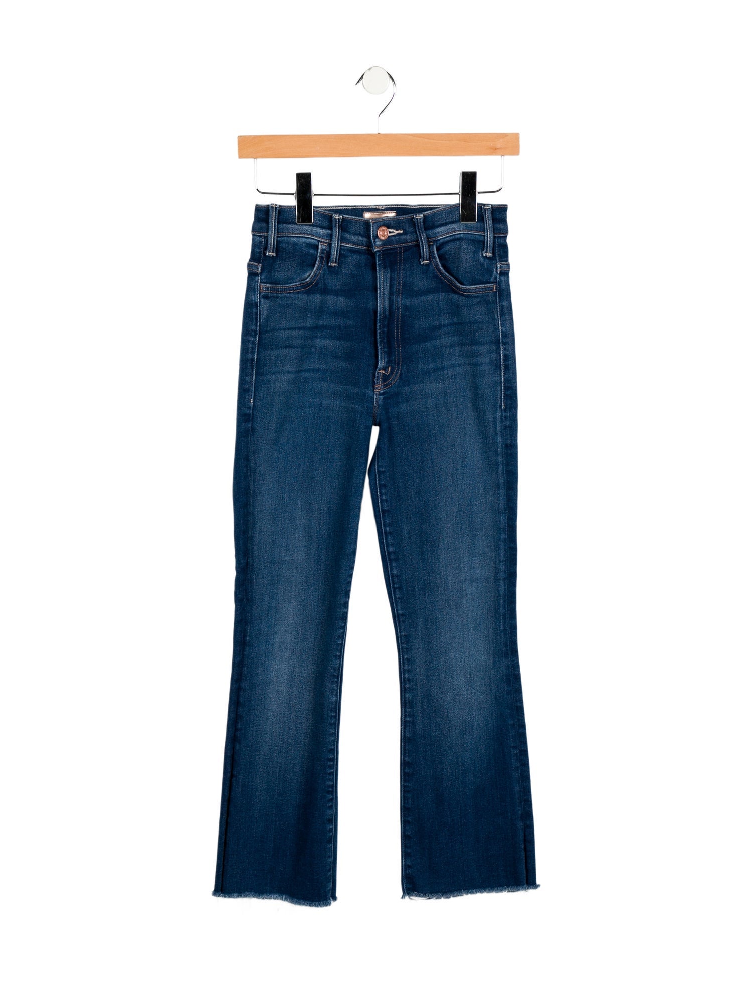 Mother Mid-Rise Straight Leg Jeans