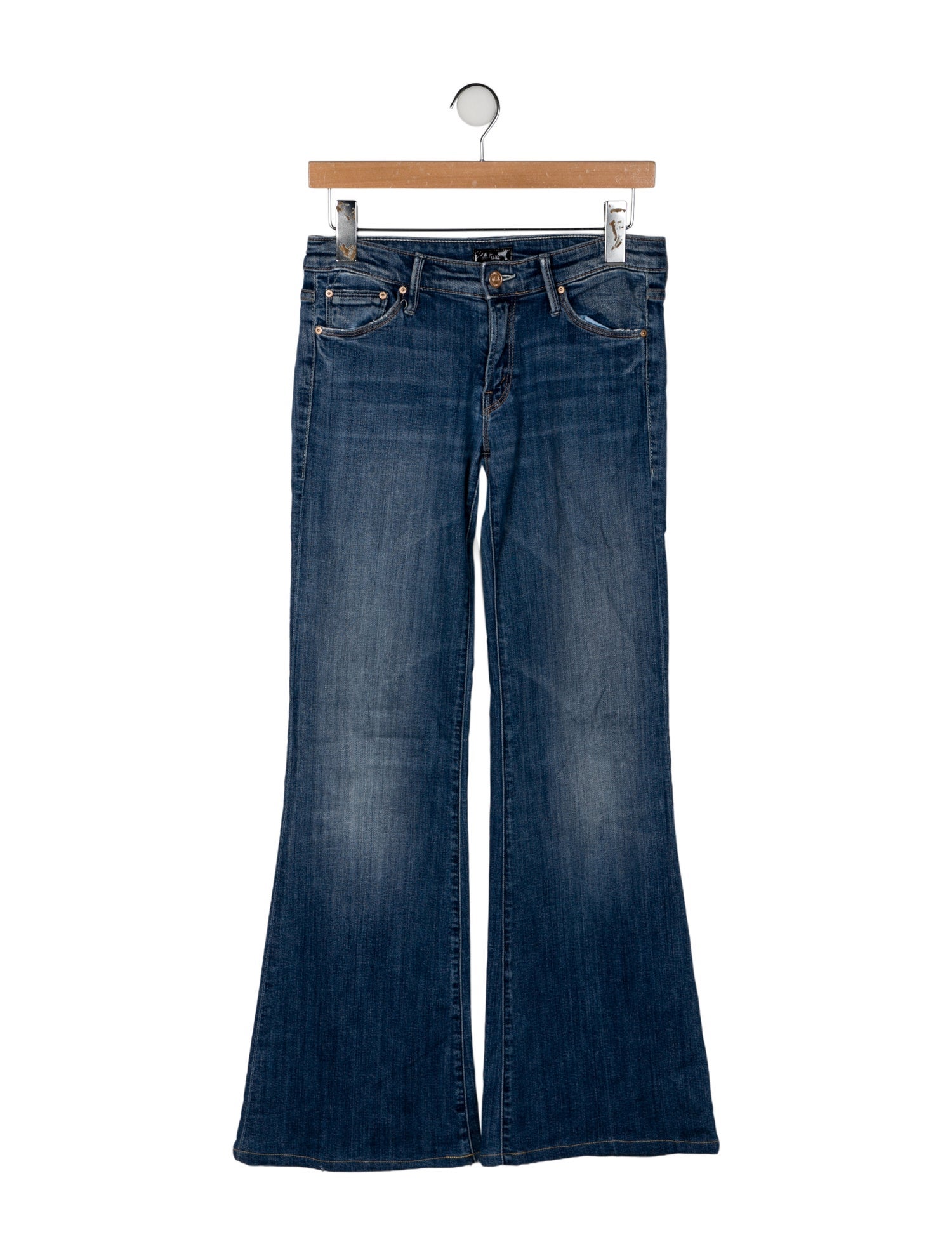 Mother Low-Rise Wide Leg Jeans