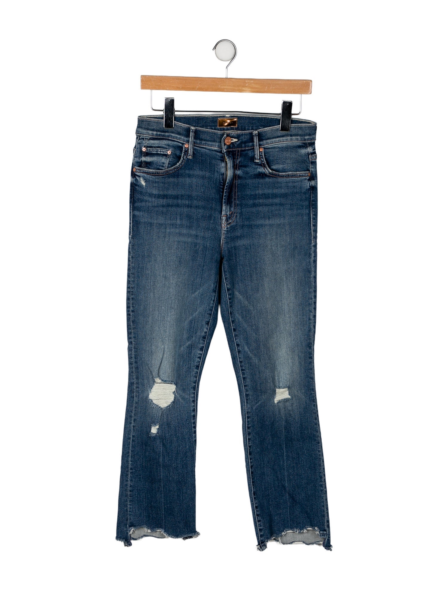 Mother High-Rise Straight Leg Jeans