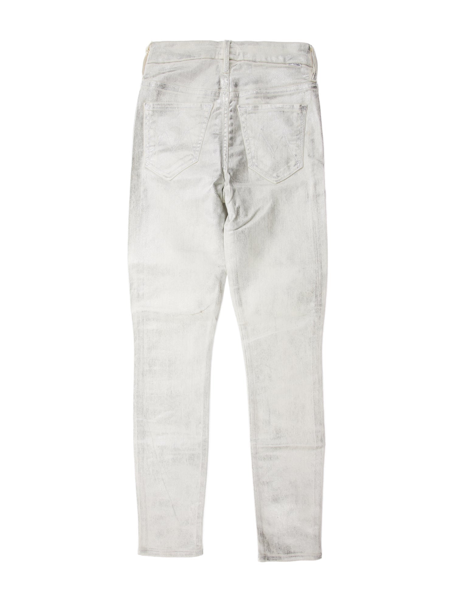 Mother Printed Skinny Leg Pants