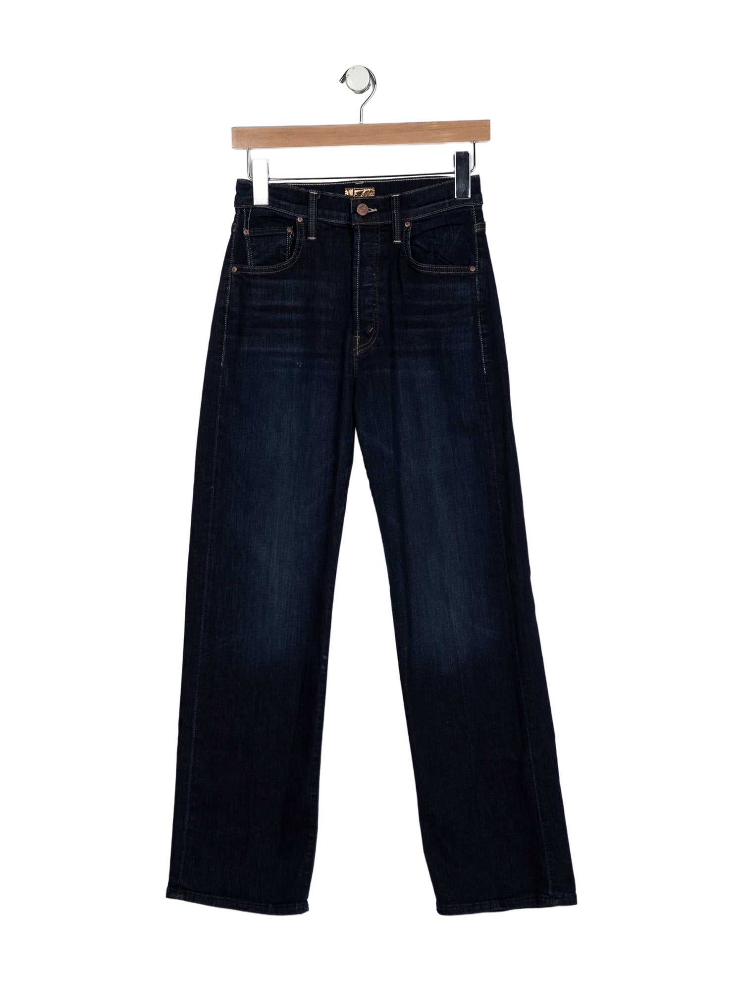 Mother Mid-Rise Straight Leg Jeans