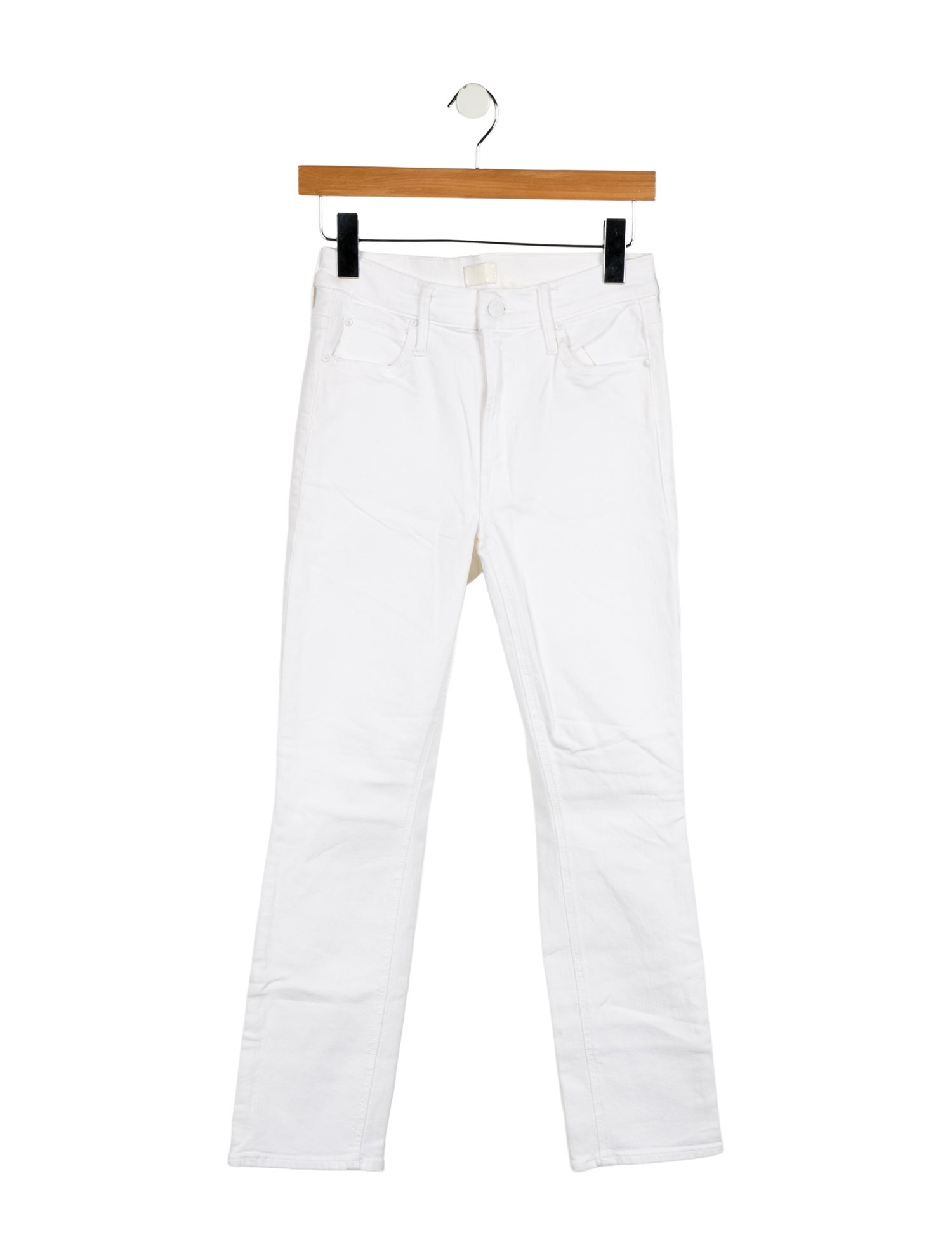 Mother Mid-Rise Straight Leg Jeans