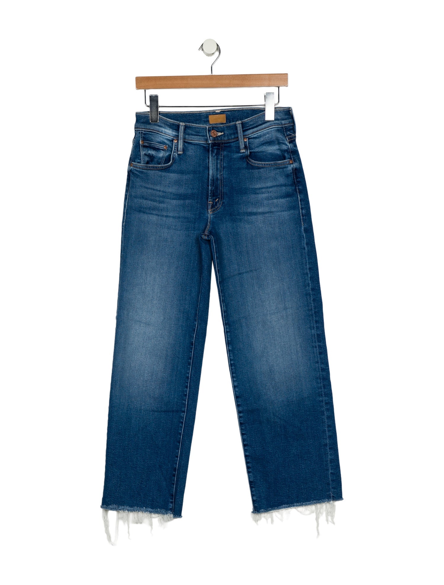 Mother Mid-Rise Wide Leg Jeans