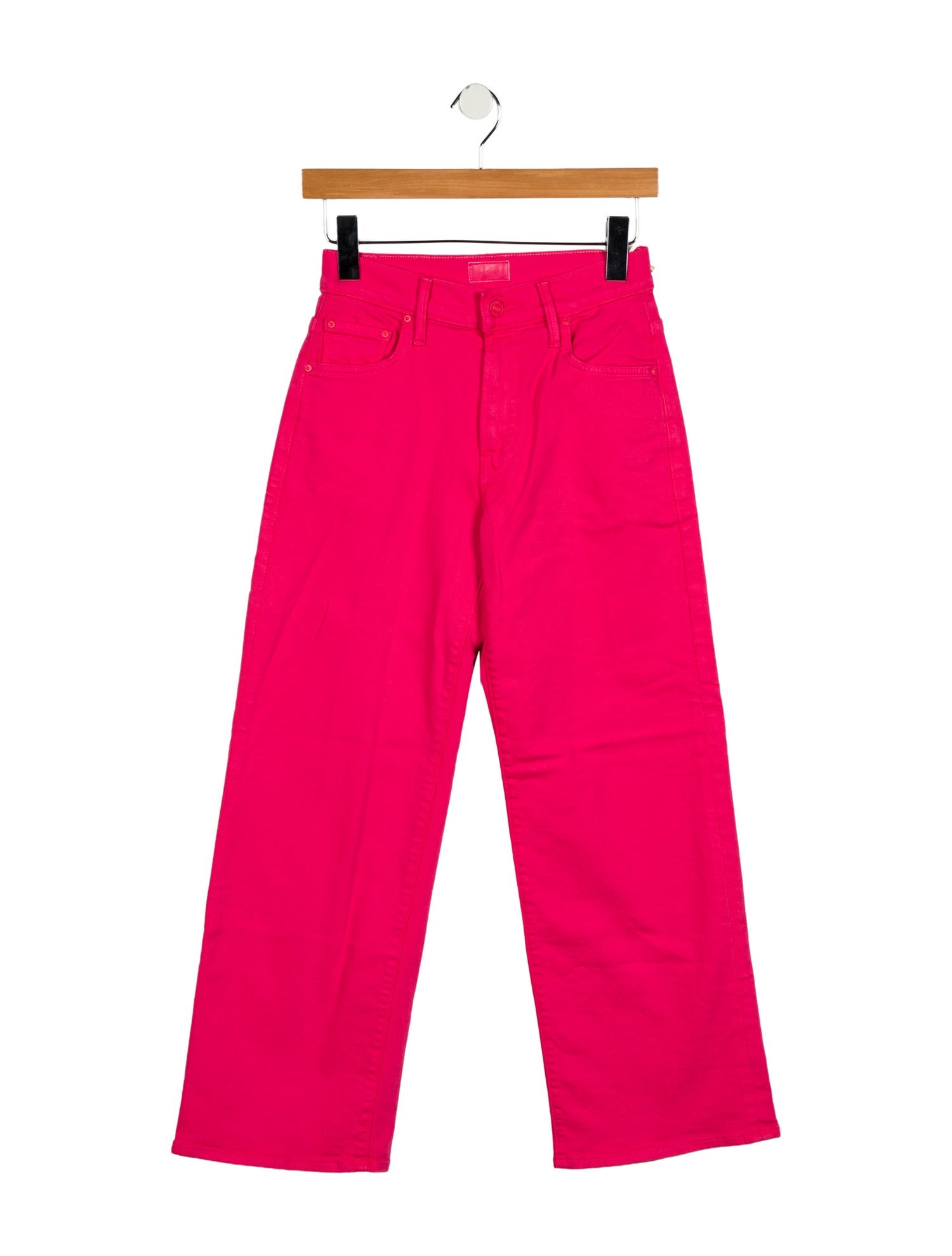 Mother Mid-Rise Wide Leg Jeans