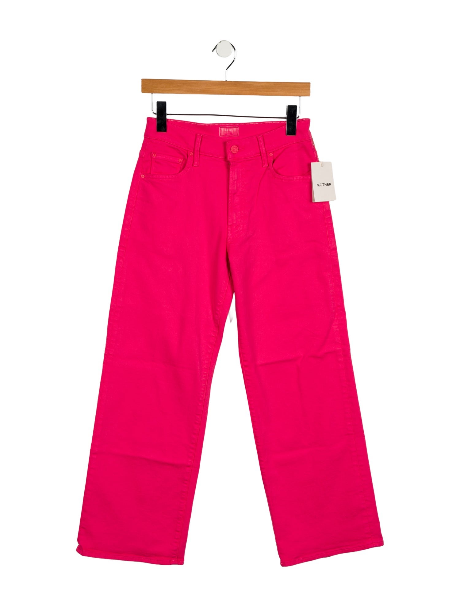 Mother Mid-Rise Straight Leg Jeans