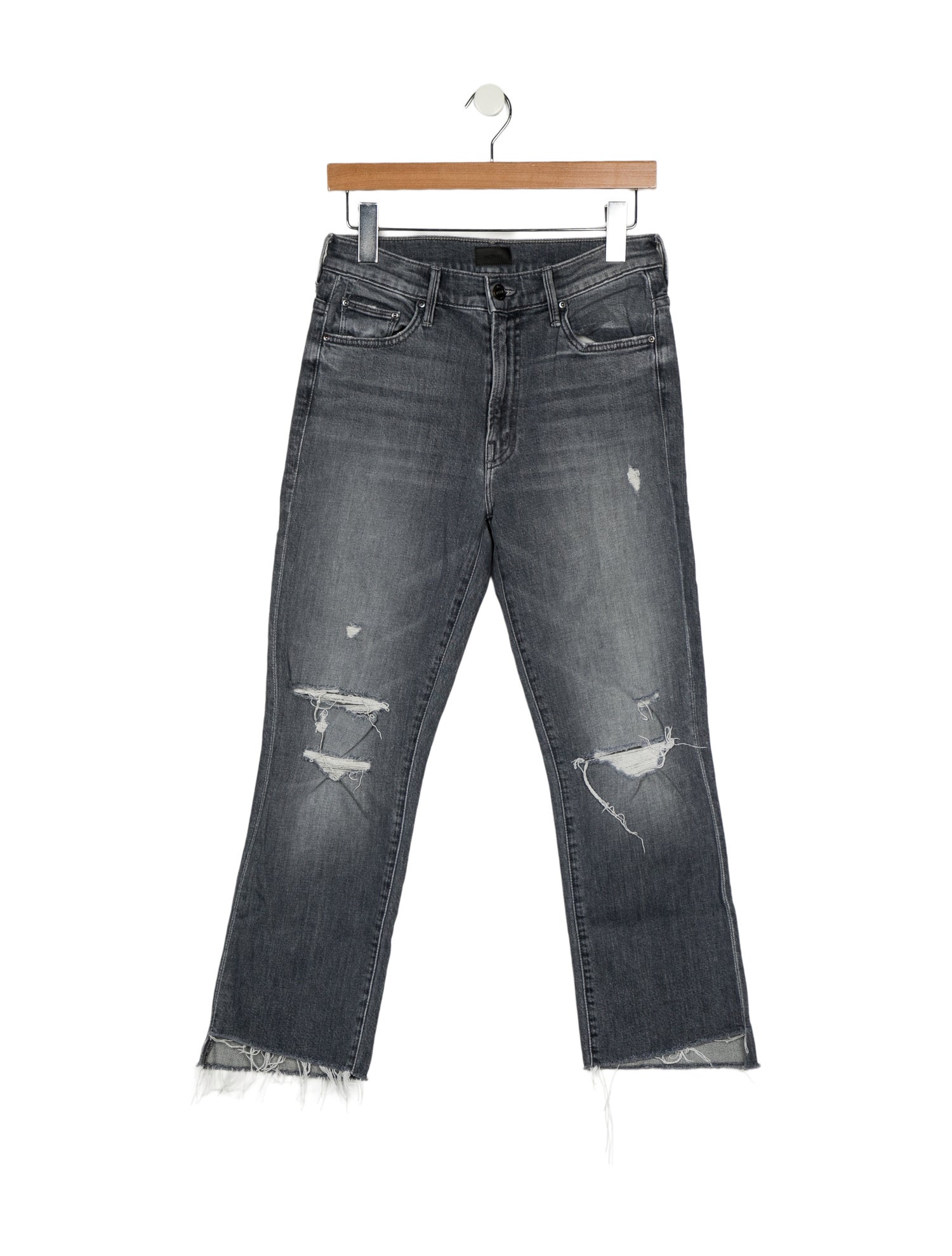 Mother Mid-Rise Straight Leg Jeans