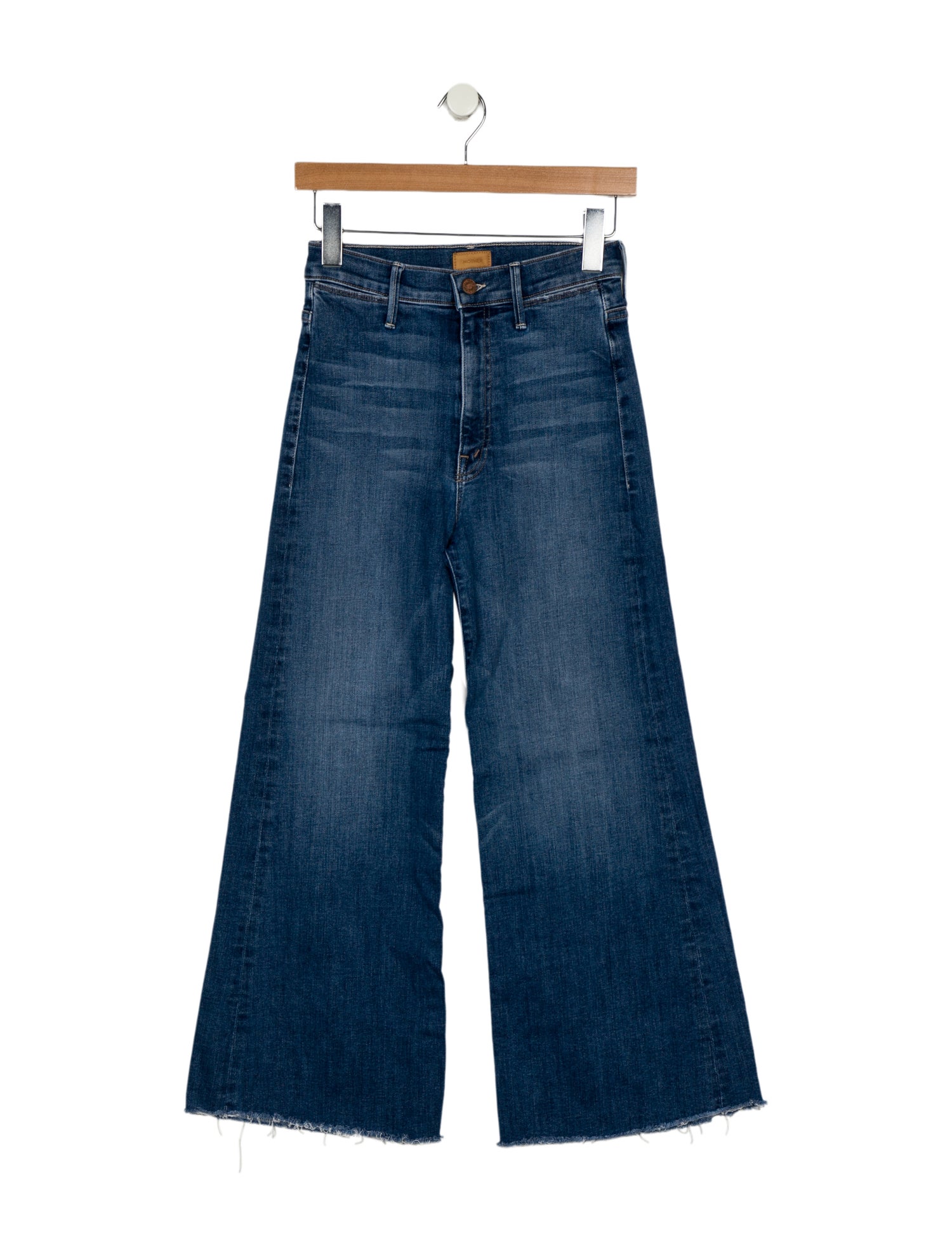 Mother Mid-Rise Wide Leg Jeans
