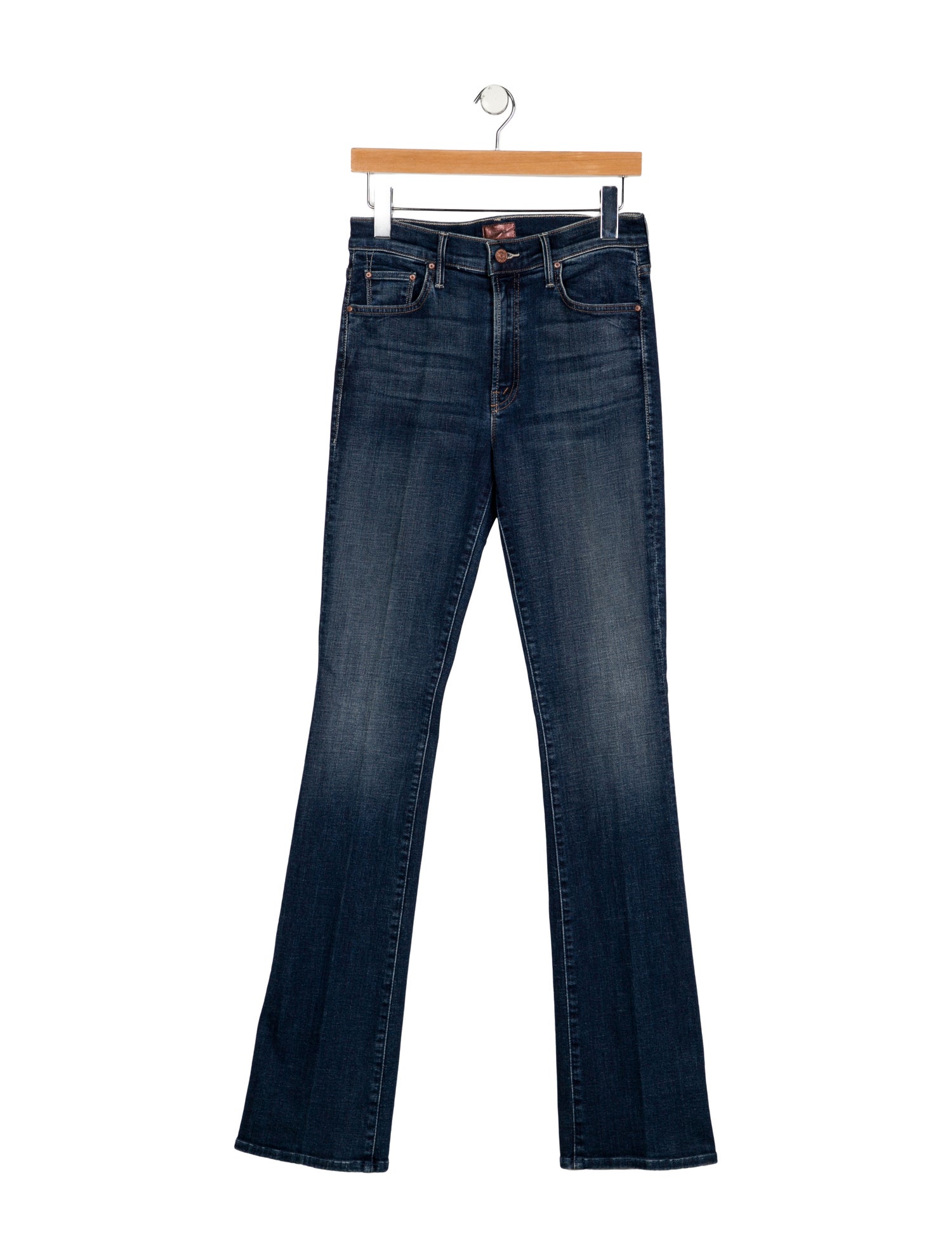 Mother Mid-Rise Straight Leg Jeans