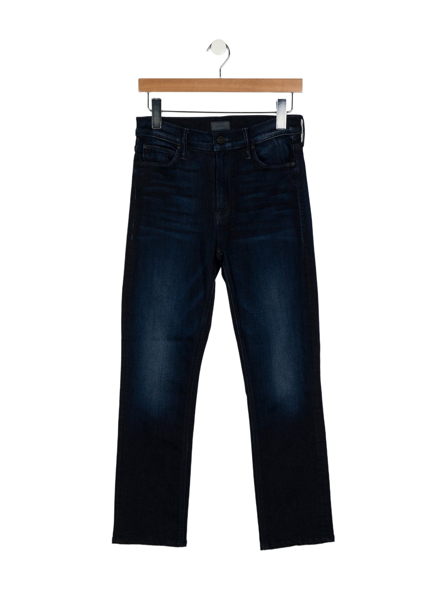 Mother Mid-Rise Straight Leg Jeans
