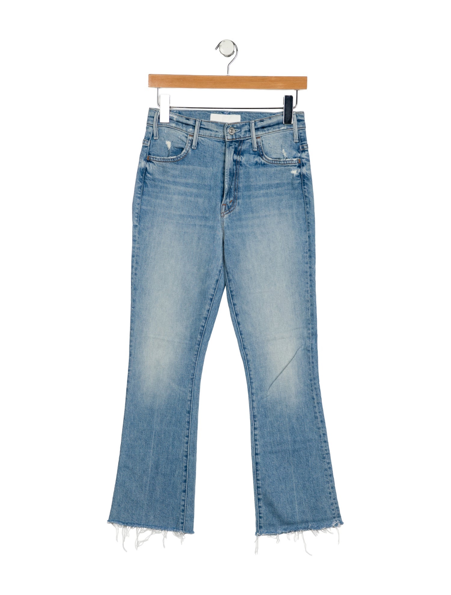 Mother Mid-Rise Straight Leg Jeans