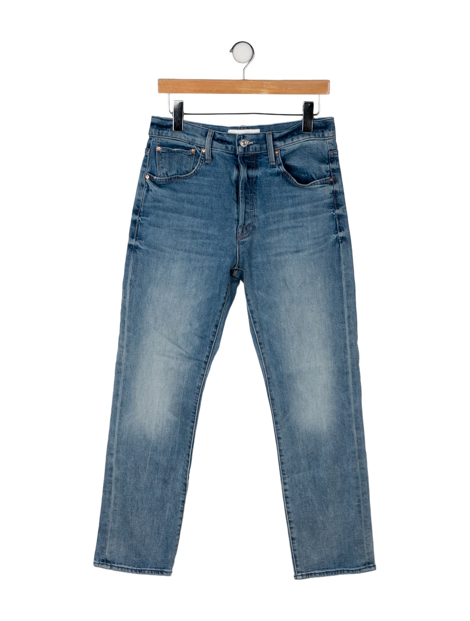 Mother High-Rise Straight Leg Jeans
