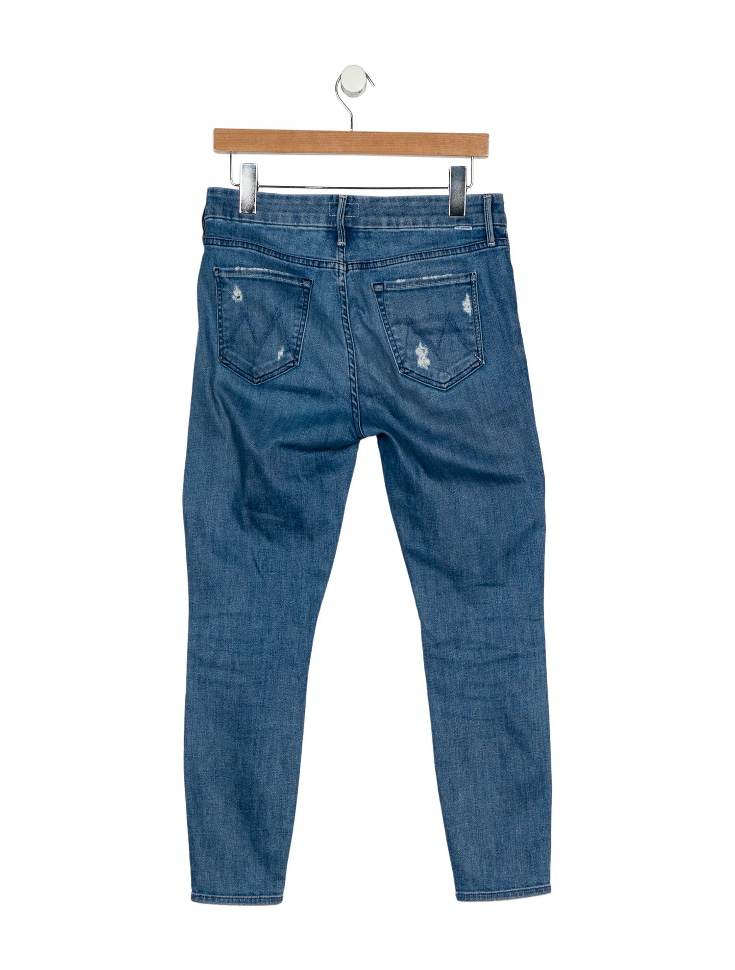 Mother Mid-Rise Skinny Leg Jeans