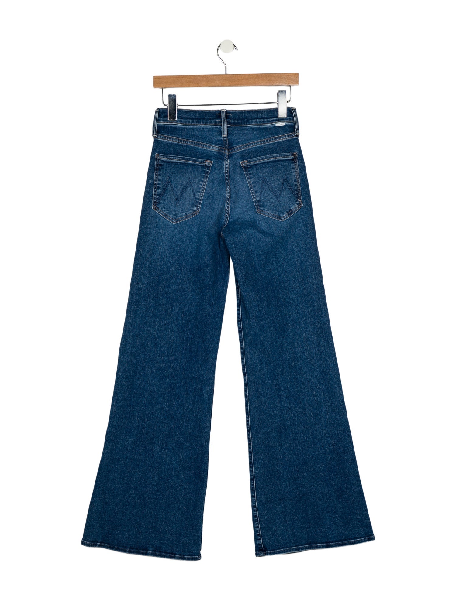 Mother Mid-Rise Wide Leg Jeans