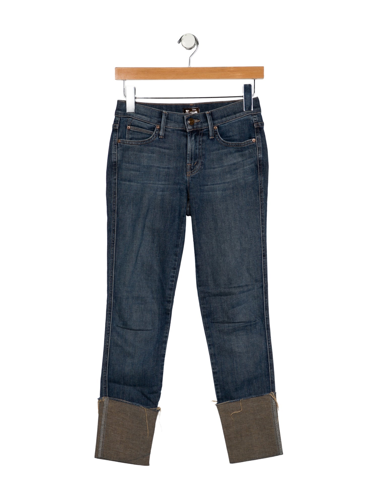 Mother Mid-Rise Skinny Leg Jeans