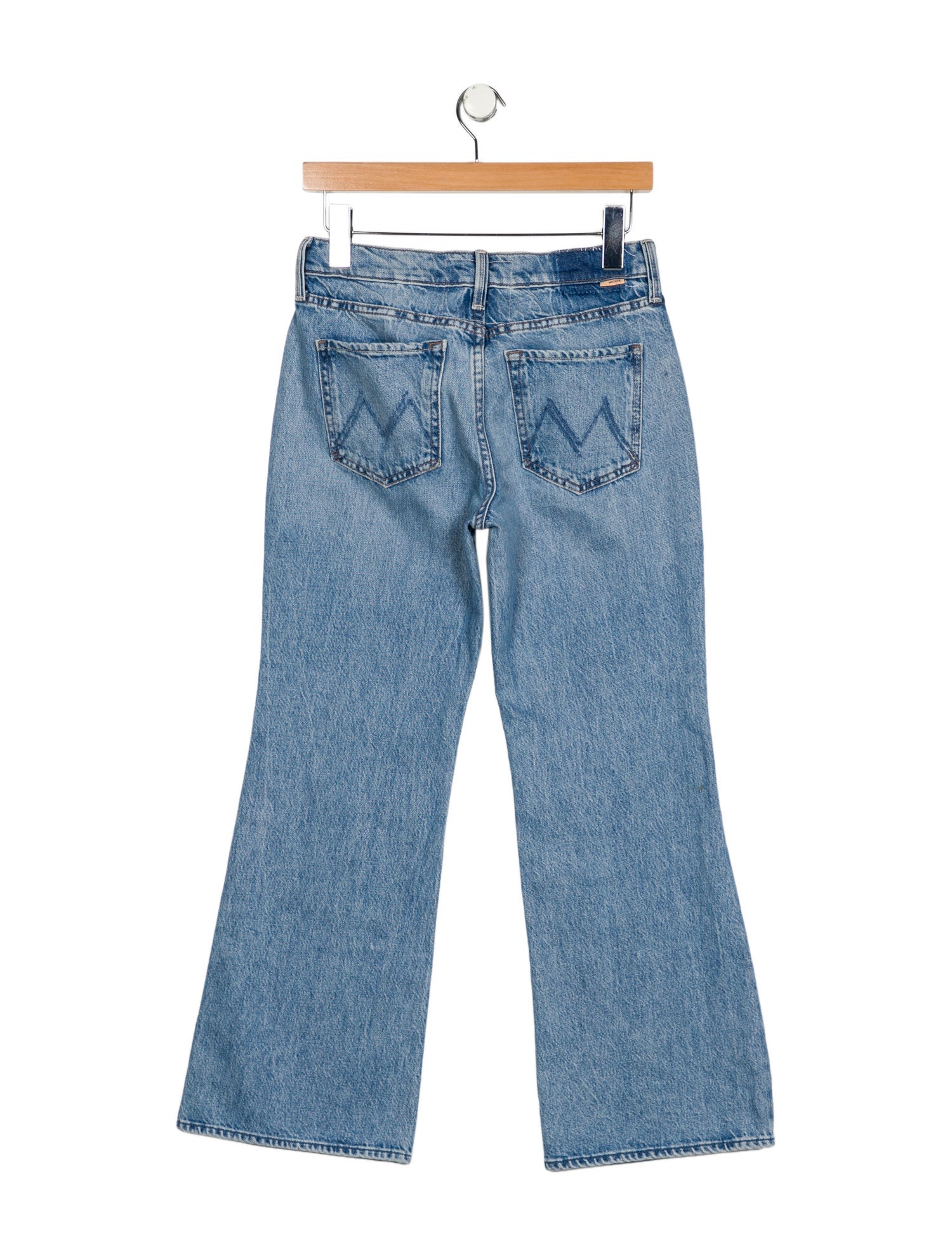 Mother Mid-Rise Wide Leg Jeans