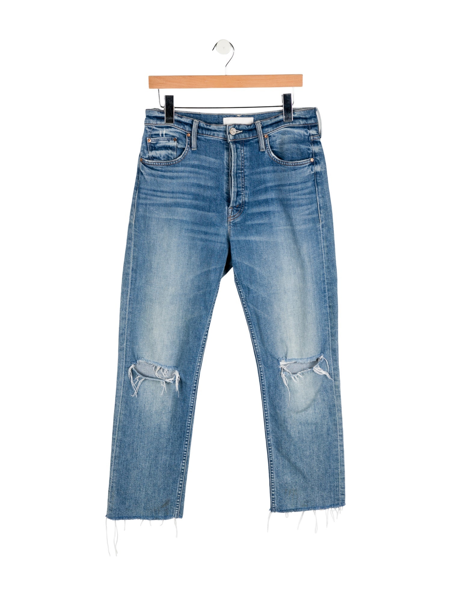 Mother High-Rise Straight Leg Jeans