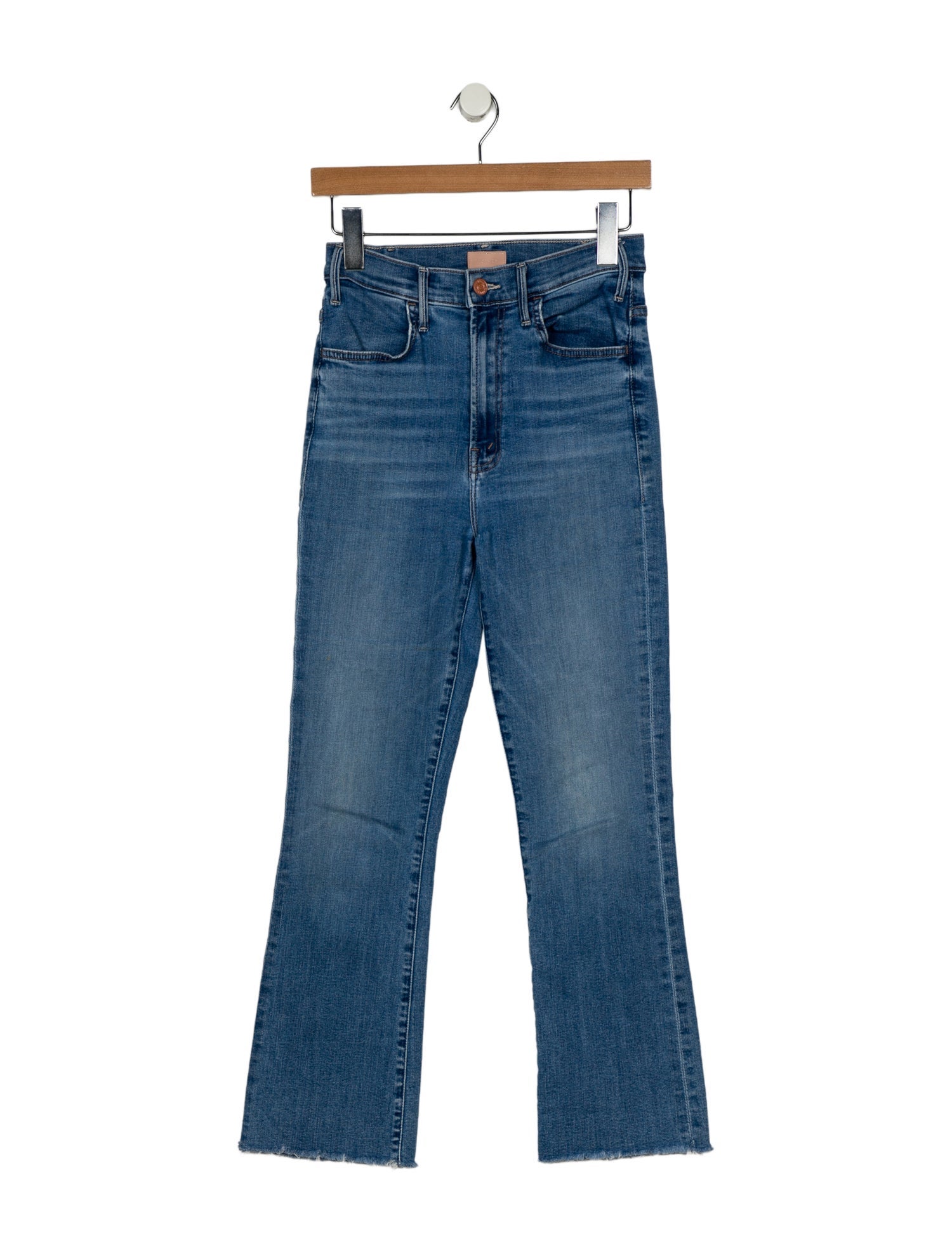 Mother Mid-Rise Straight Leg Jeans