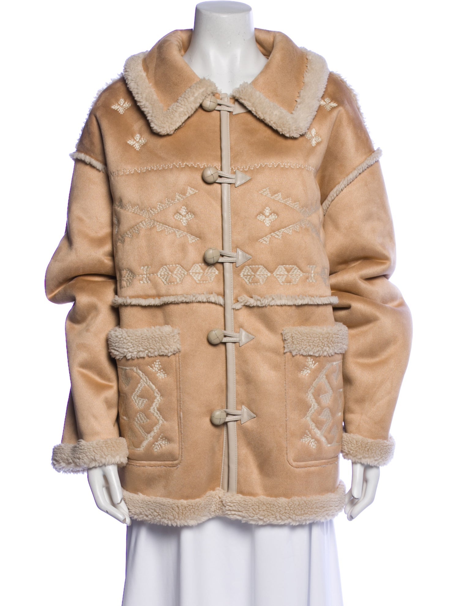 Mother Suede Faux Fur Coat