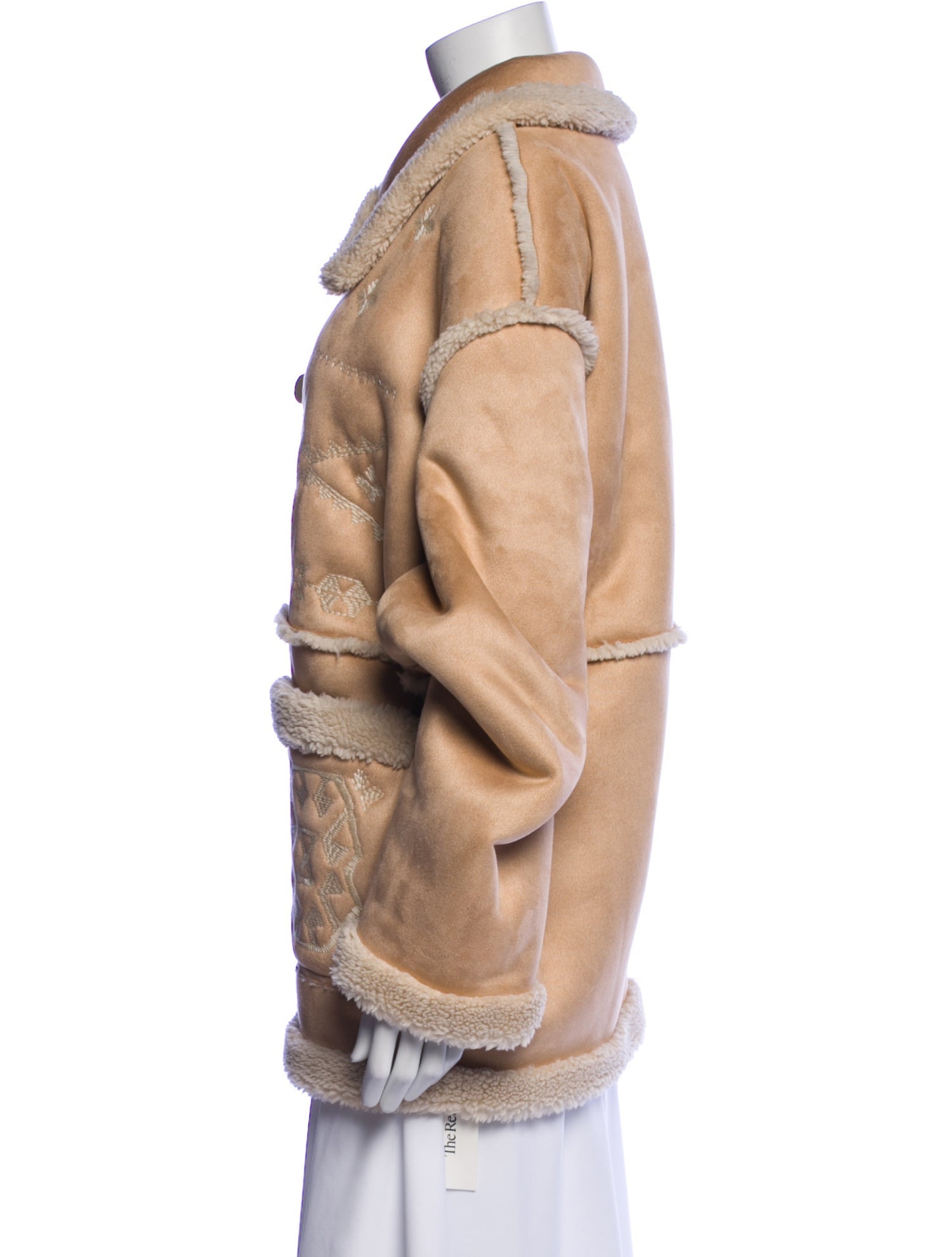 Mother Suede Faux Fur Coat