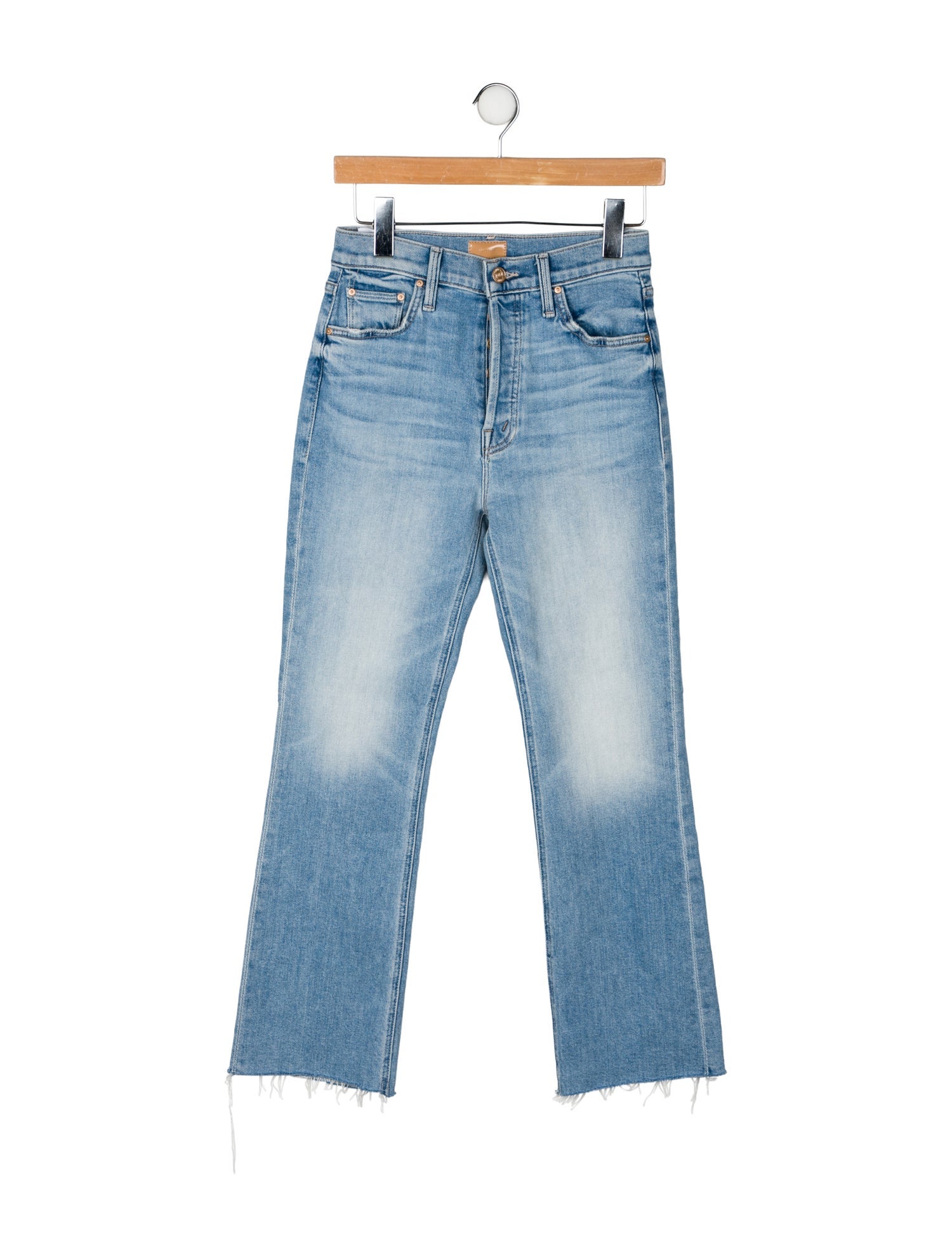 Mother Mid-Rise Straight Leg Jeans
