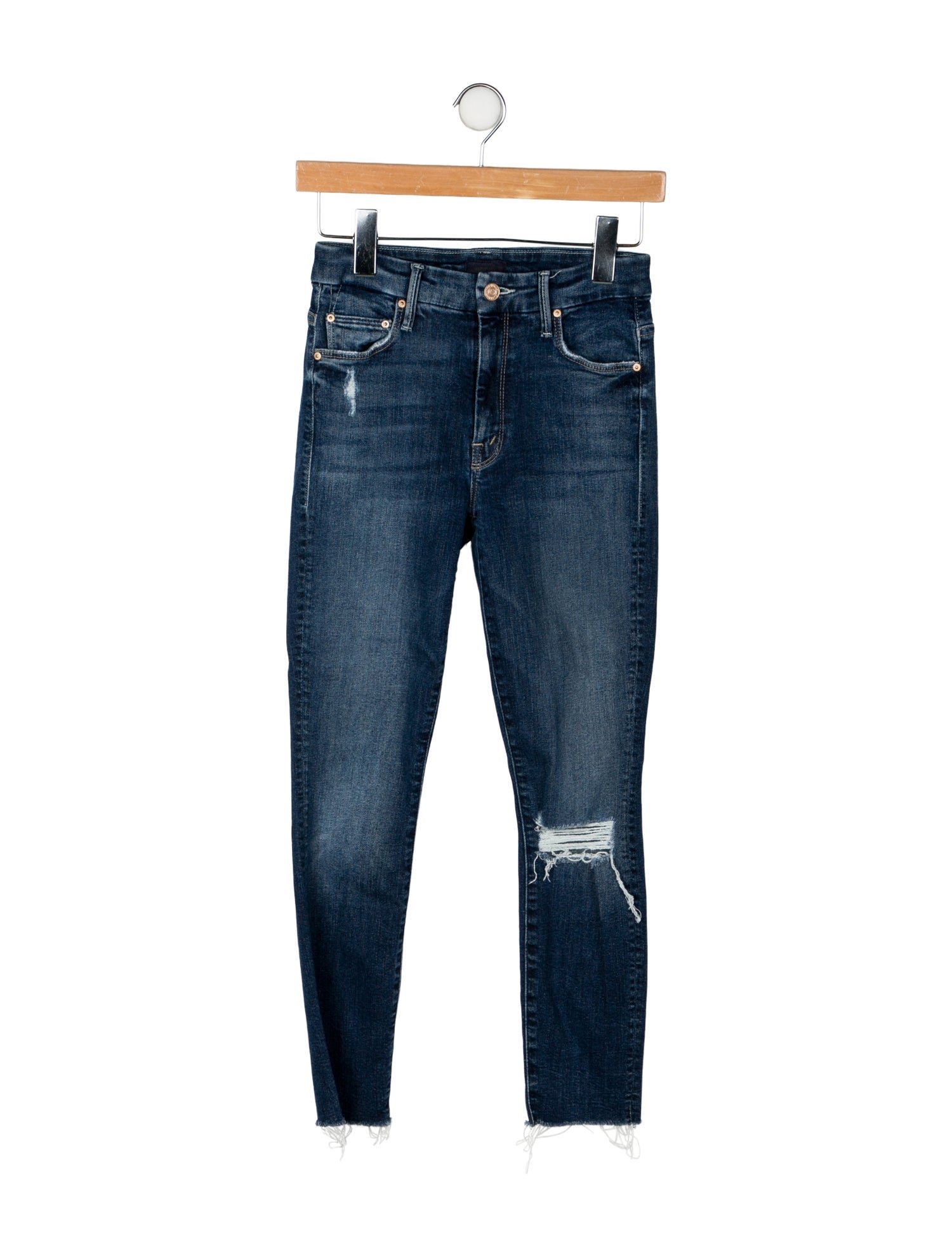 Mother Mid-Rise Skinny Leg Jeans