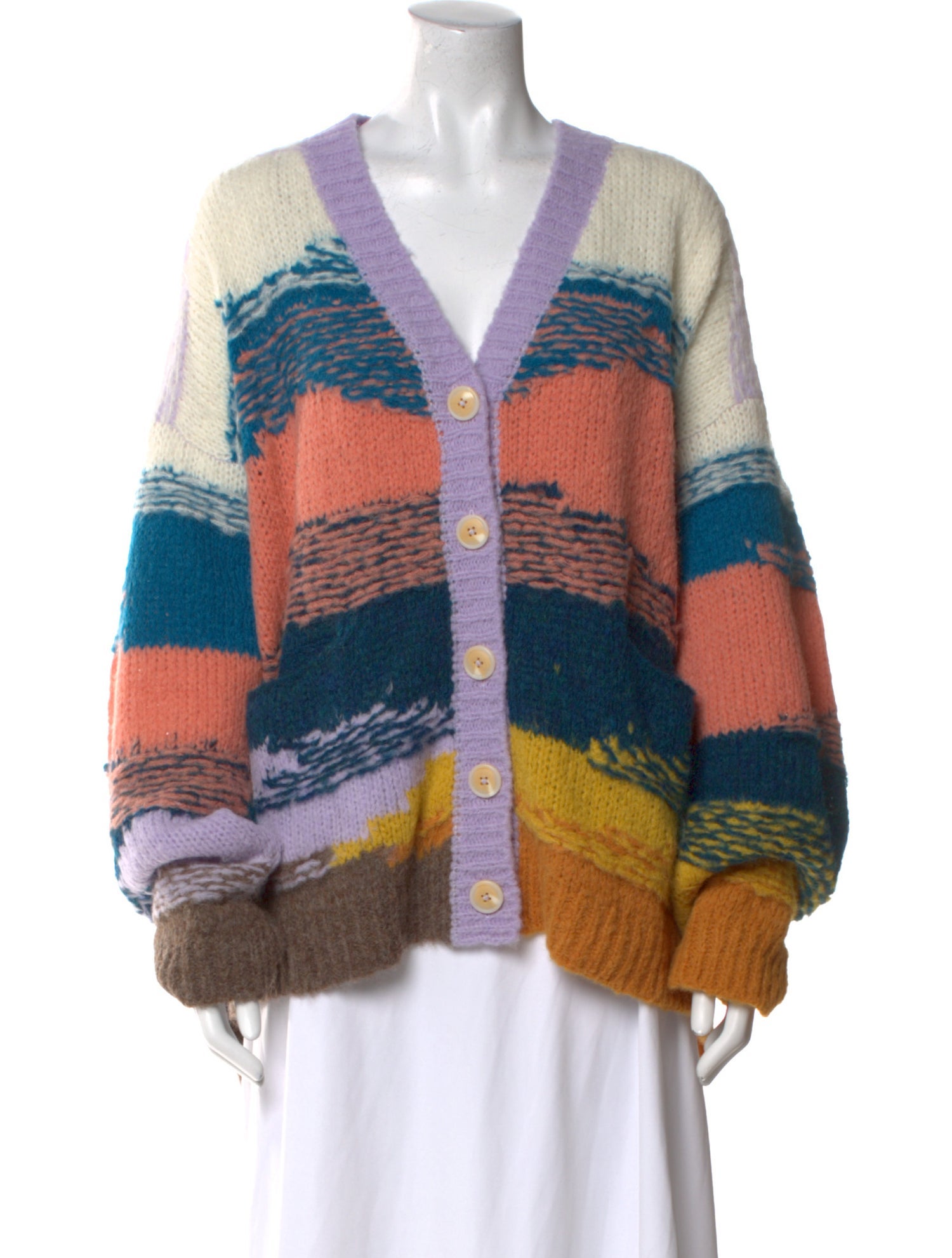 Mother Alpaca Striped Sweater