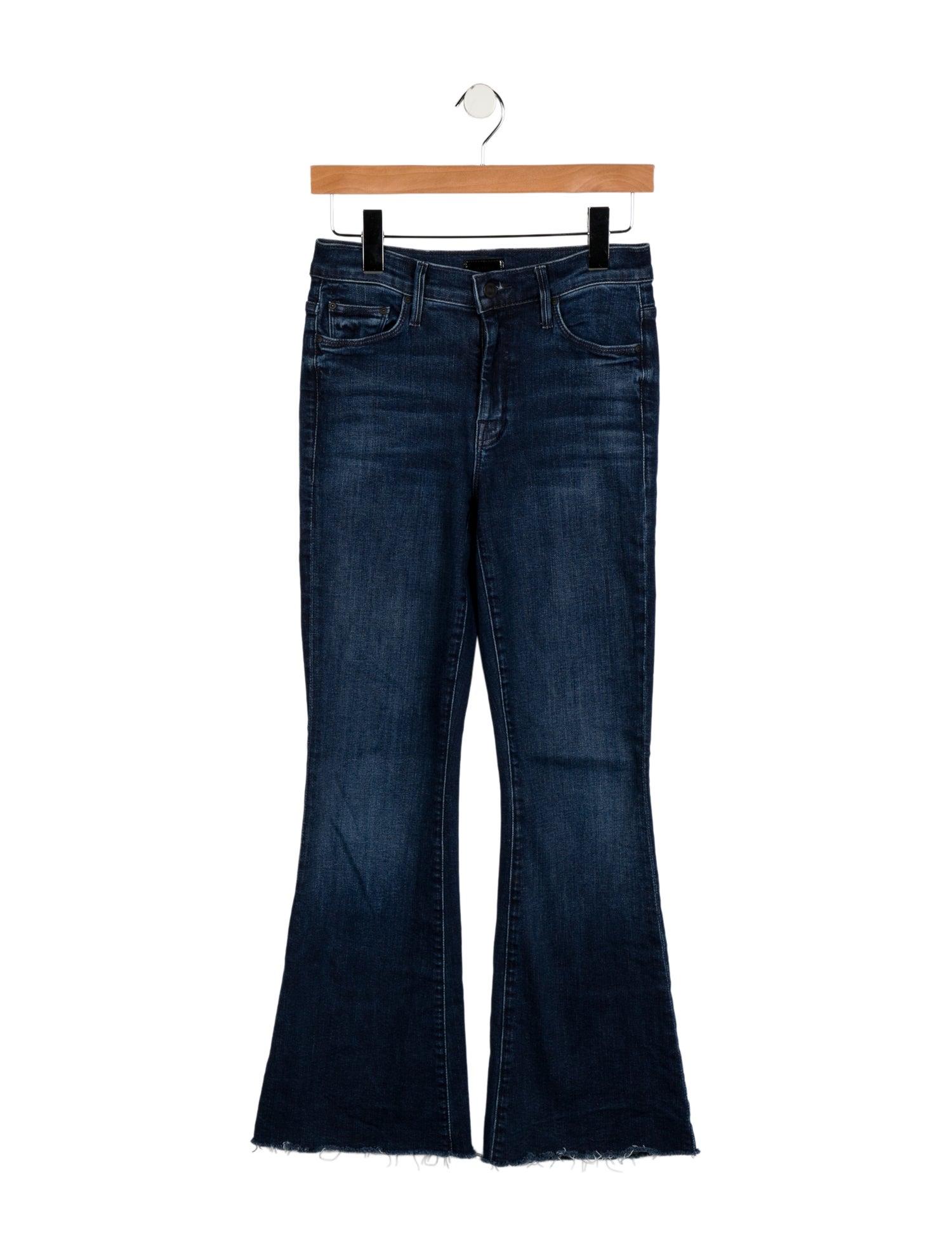 Mother Mid-Rise Wide Leg Jeans