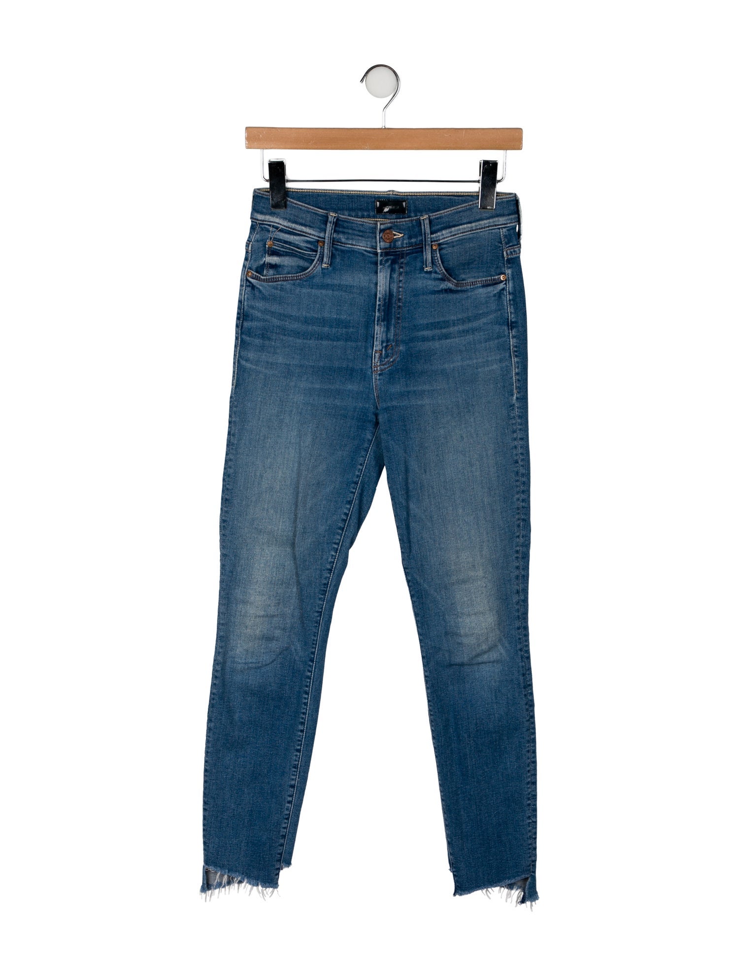 Mother Mid-Rise Skinny Leg Jeans