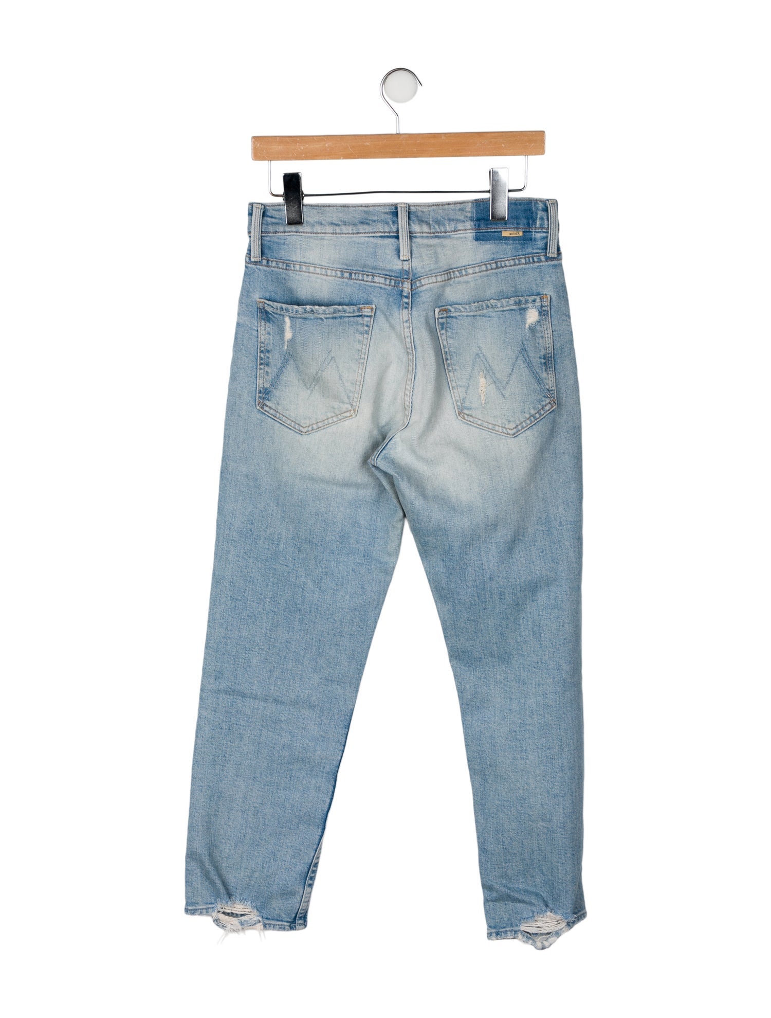 Mother Mid-Rise Straight Leg Jeans